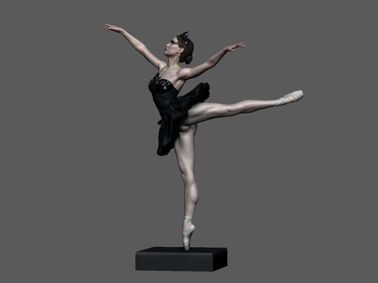 Black Swan Special Edition - STL 3D Print Files - 3D Printed Garage Kit ガレージキット Resin Model Scale Figure フィギュア