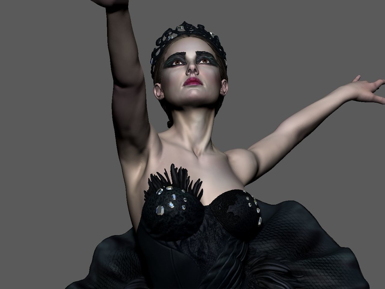 Black Swan Special Edition - STL 3D Print Files - 3D Printed Garage Kit ガレージキット Resin Model Scale Figure フィギュア