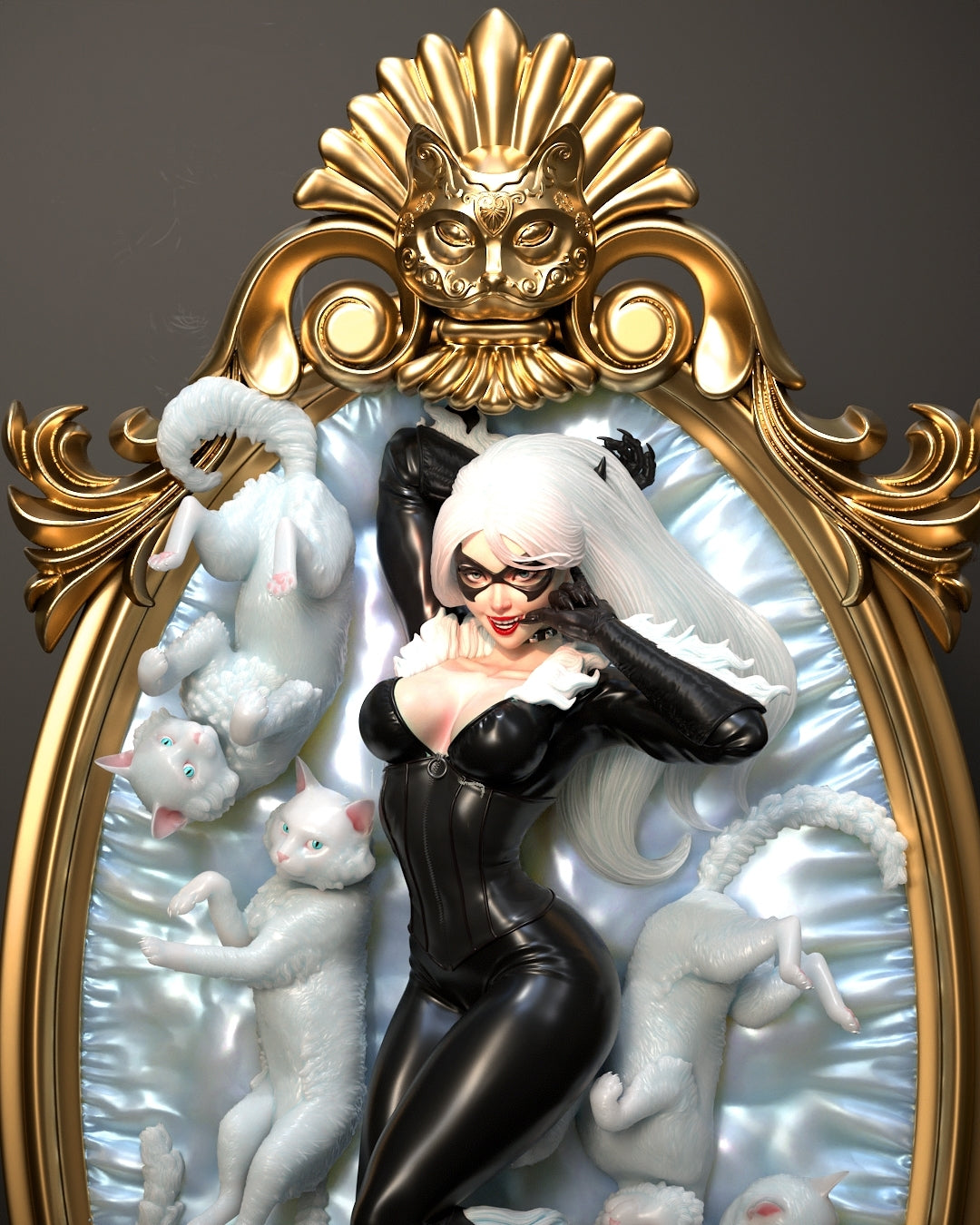 1389 Black Cat - Marvel Comics - STL 3D Print Files - 3D Printed Garage Kit ガレージキット Resin Model Scale Figure フィギュア