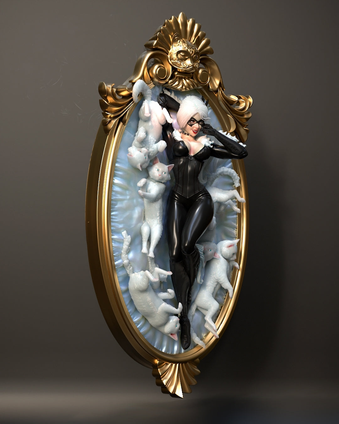 1389 Black Cat - Marvel Comics - STL 3D Print Files - 3D Printed Garage Kit ガレージキット Resin Model Scale Figure フィギュア