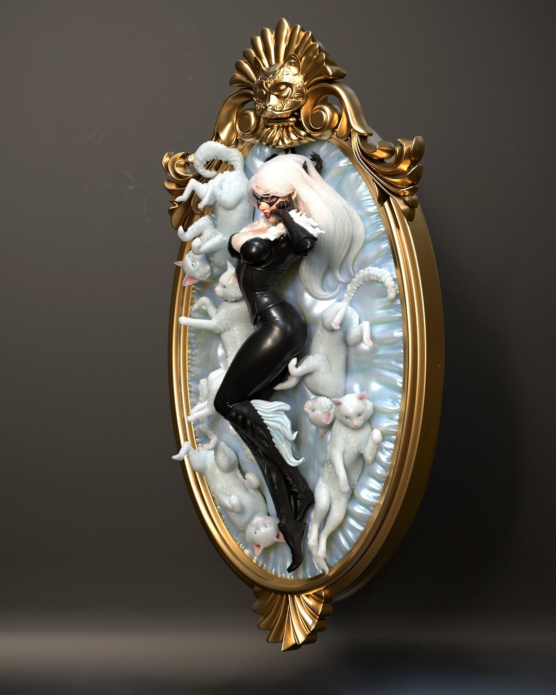 1389 Black Cat - Marvel Comics - STL 3D Print Files - 3D Printed Garage Kit ガレージキット Resin Model Scale Figure フィギュア