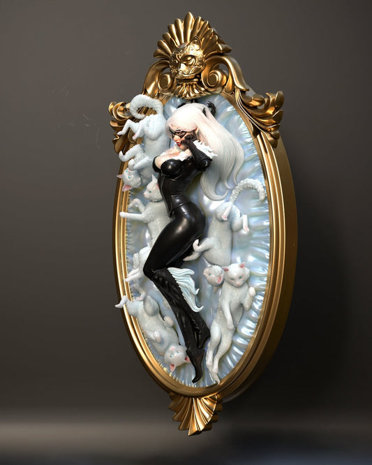 1389 Black Cat - Marvel Comics - STL 3D Print Files - 3D Printed Garage Kit ガレージキット Resin Model Scale Figure フィギュア