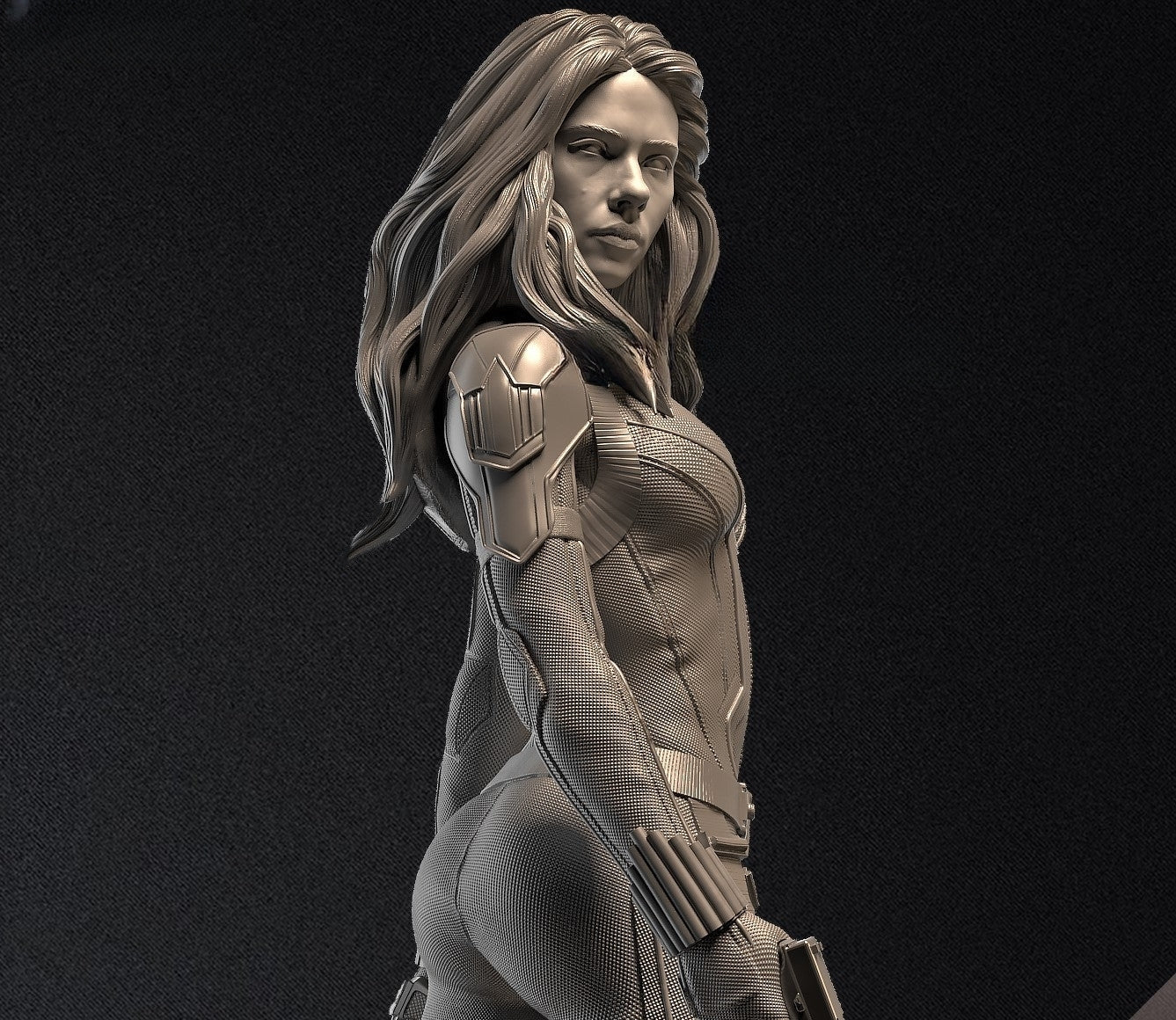 Black Widow Special Edition - STL 3D Print Files - 3D Printed Garage Kit ガレージキット Resin Model Scale Figure フィギュア