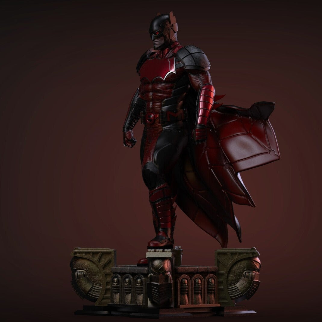 Justice League 3000 Batman - Arkham Knight - STL 3D Print Files - 3D Printed Garage Kit ガレージキット Resin Model Scale Figure フィギュア