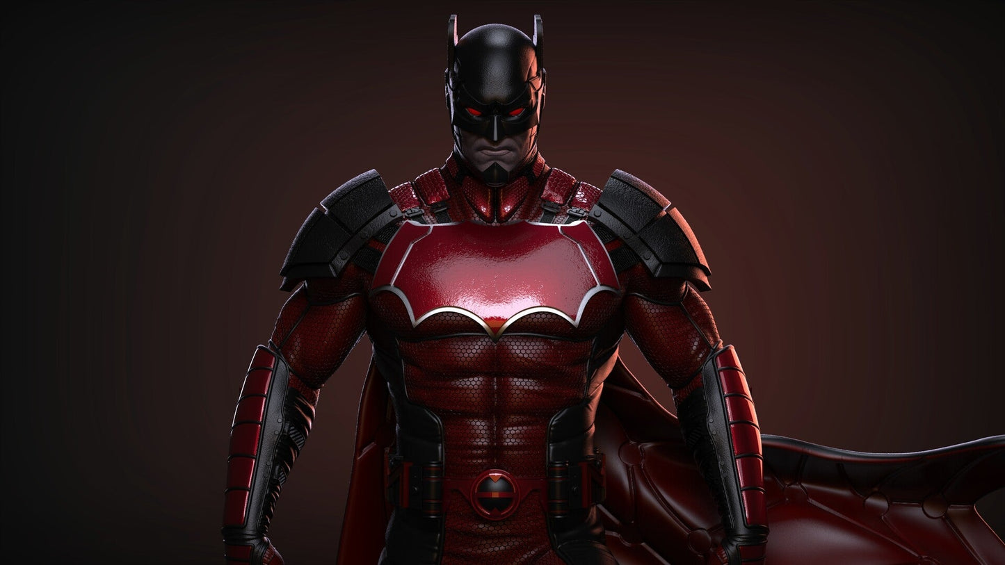 Justice League 3000 Batman - Arkham Knight - STL 3D Print Files - 3D Printed Garage Kit ガレージキット Resin Model Scale Figure フィギュア