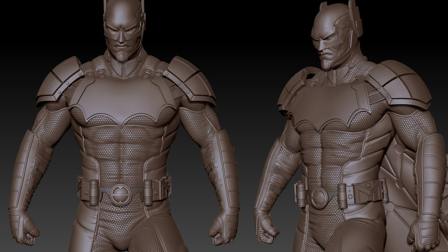 Justice League 3000 Batman - Arkham Knight - STL 3D Print Files - 3D Printed Garage Kit ガレージキット Resin Model Scale Figure フィギュア