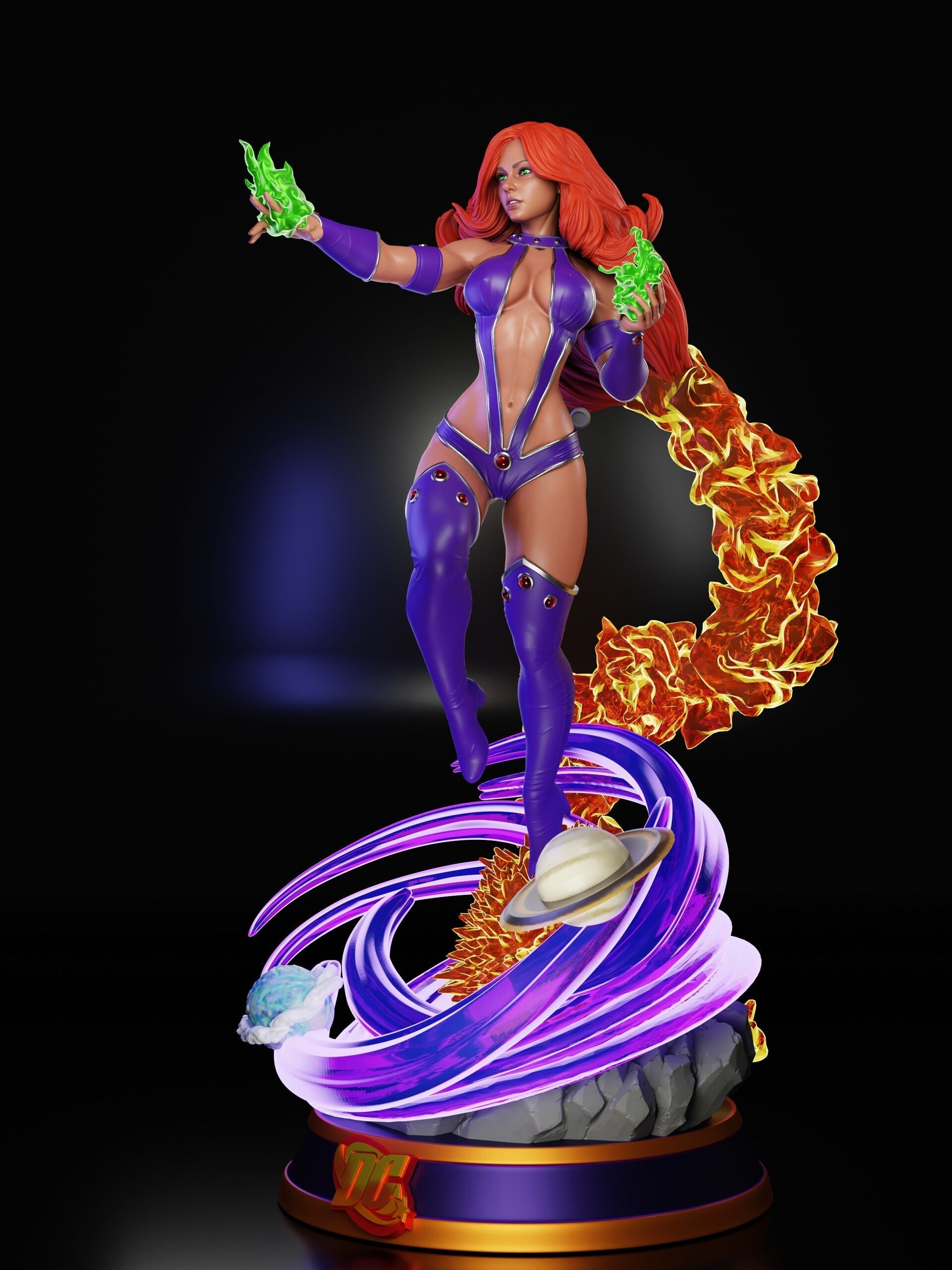 Starfire Special Edition - DC Comics - STL 3D Print Files - 3D Printed Garage Kit ガレージキット Resin Model Scale Figure フィギュア