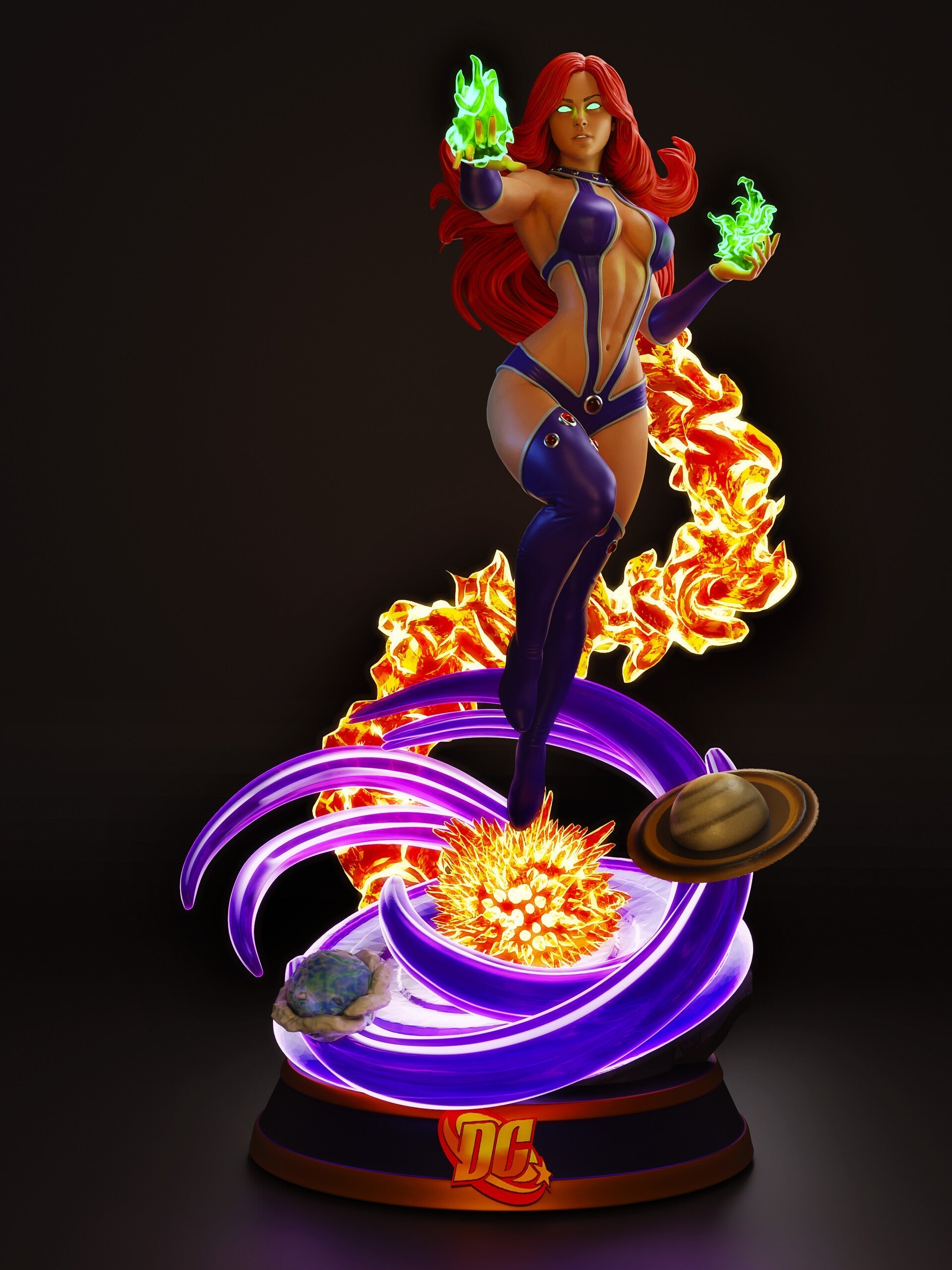 Starfire Special Edition - DC Comics - STL 3D Print Files - 3D Printed Garage Kit ガレージキット Resin Model Scale Figure フィギュア