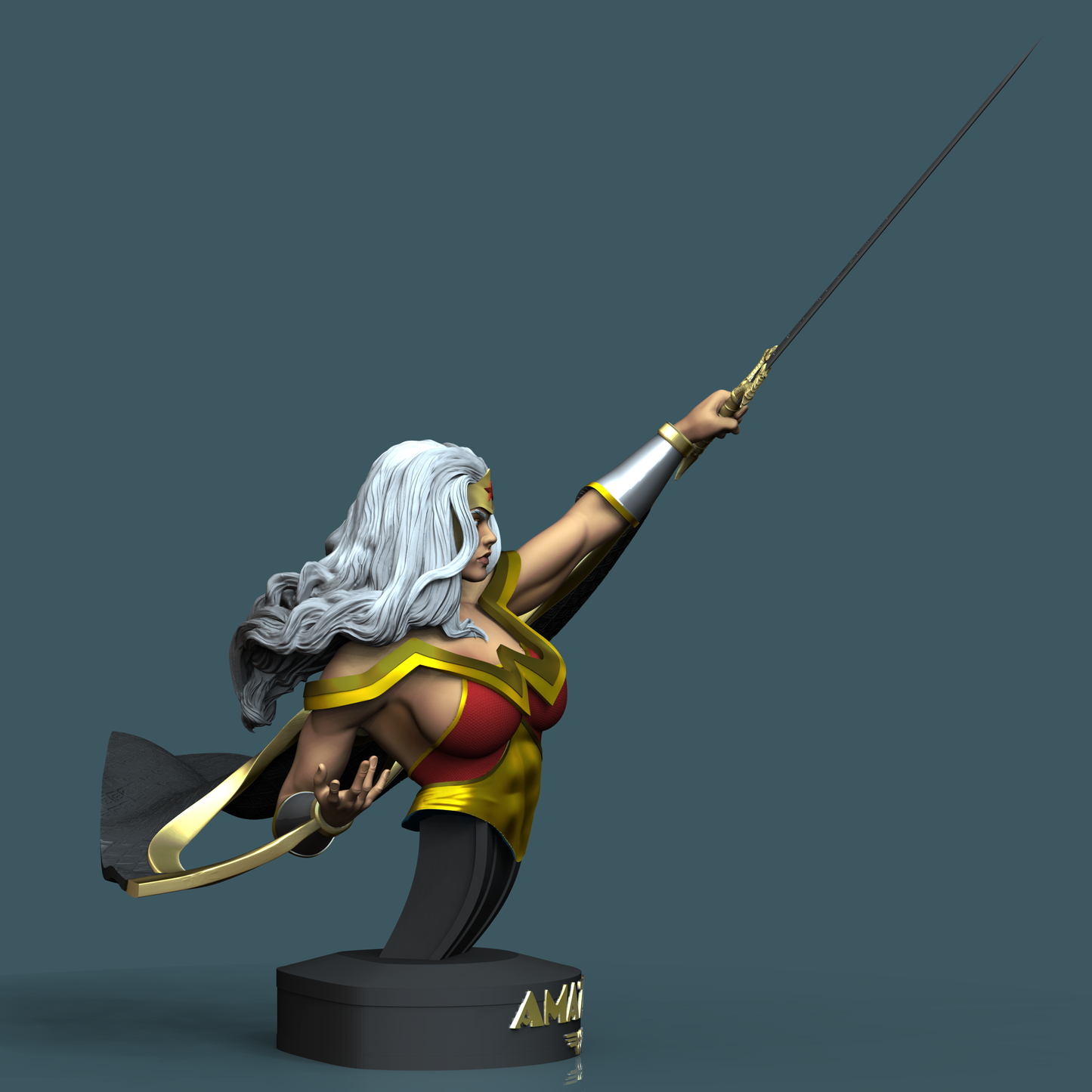 1367 Wonder Woman - Amazon Warriors - STL 3D Print Files - 3D Printed Garage Kit ガレージキット Resin Model Scale Figure フィギュア