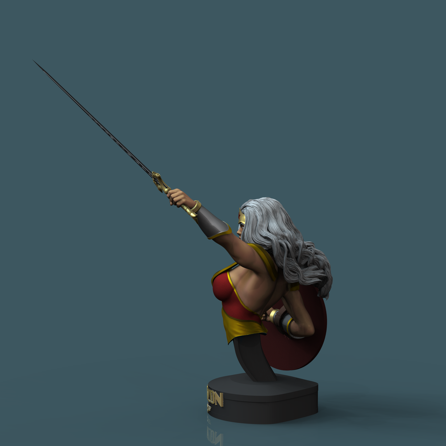 1367 Wonder Woman - Amazon Warriors - STL 3D Print Files - 3D Printed Garage Kit ガレージキット Resin Model Scale Figure フィギュア