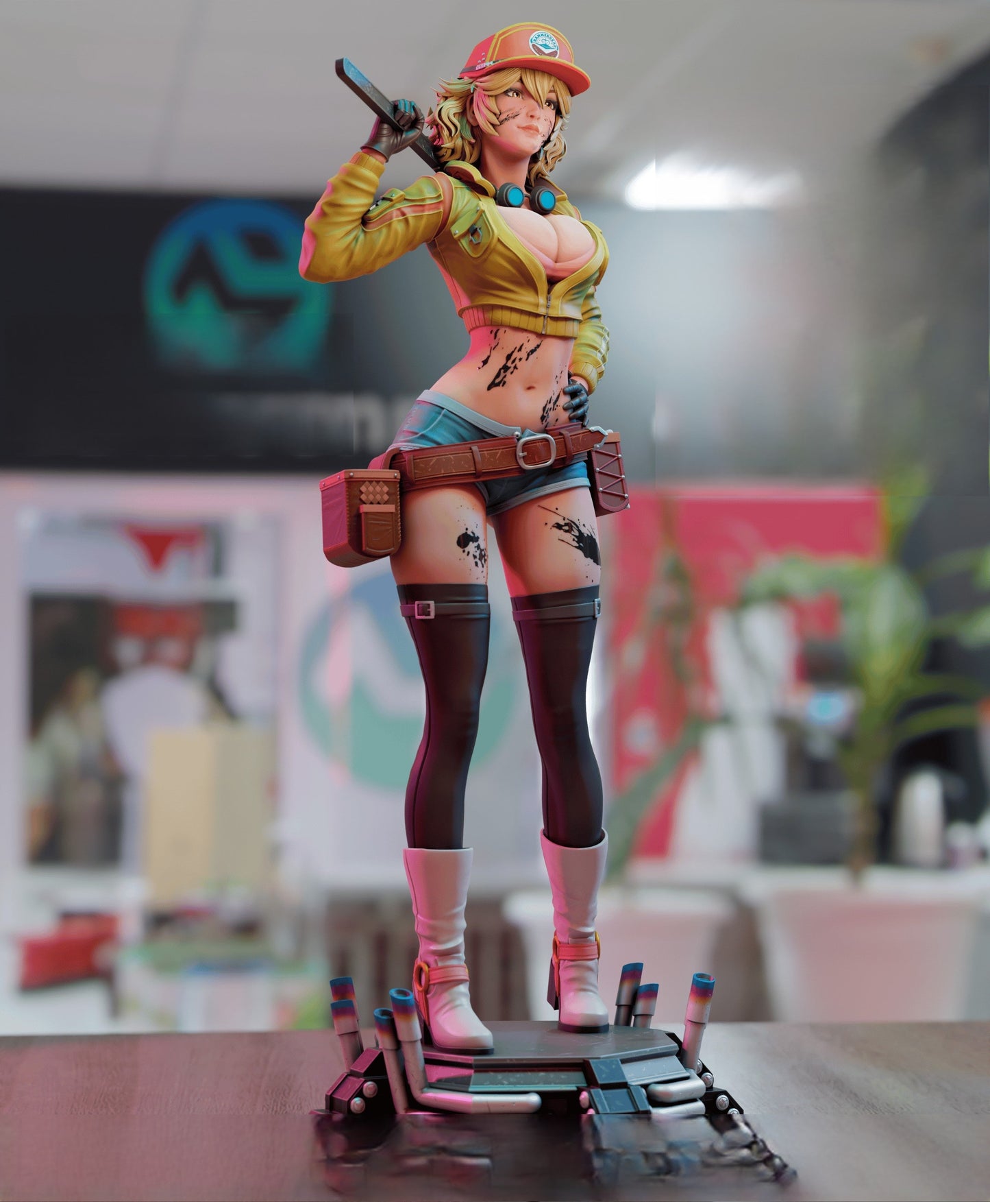 Cindy Aurum Special Edition - Final Fantasy - STL 3D Print Files - 3D Printed Garage Kit ガレージキット Resin Model Scale Figure フィギュア
