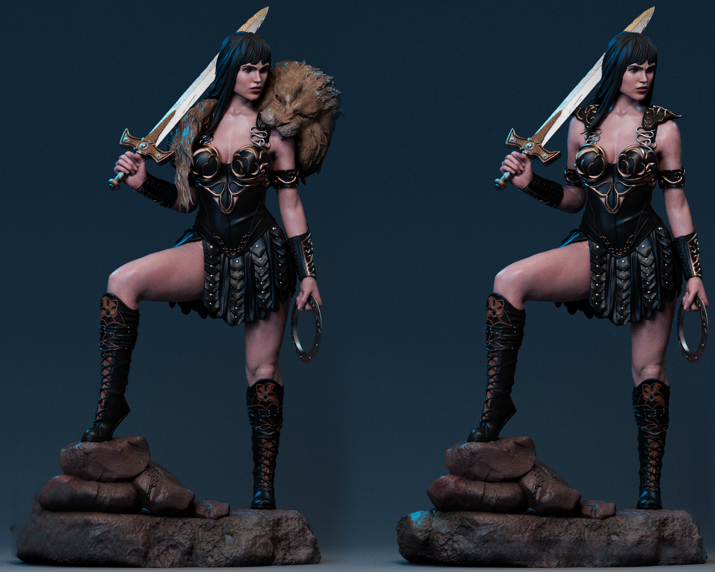 Xena - Warrior Princess 1/8 Scale - 3D Printed Garage Kit ガレージキット Resin Model Scale Figure フィギュア