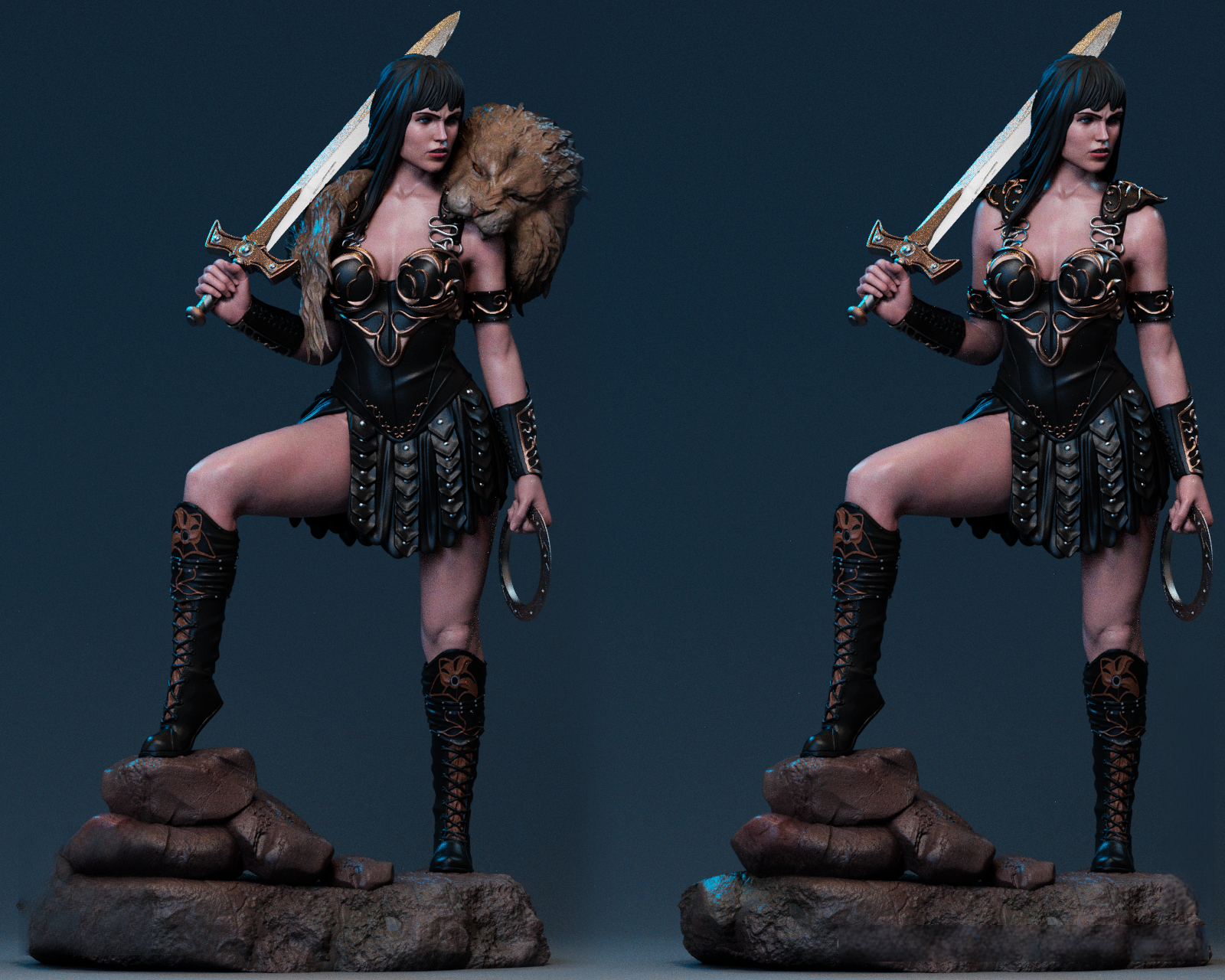 Xena - Warrior Princess 1/8 Scale - 3D Printed Garage Kit ガレージキット Resin Model Scale Figure フィギュア
