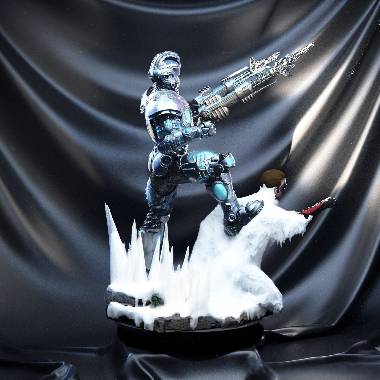Mr Freeze - Arnold Schwarzenegger - Batman - STL 3D Print Files - 3D Printed Garage Kit ガレージキット Resin Model Scale Figure フィギュア