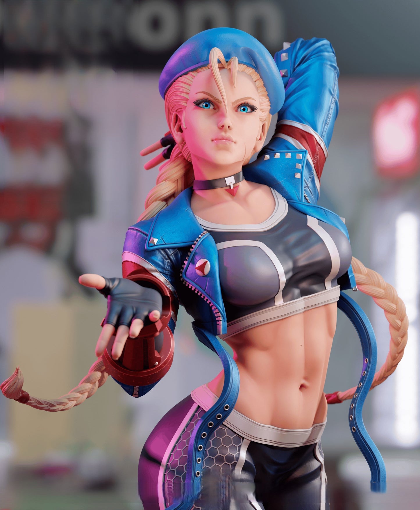 1406 Cammy Special Edition - Street Fighter - STL 3D Print Files - 3D Printed Garage Kit ガレージキット Resin Model Scale Figure フィギュア