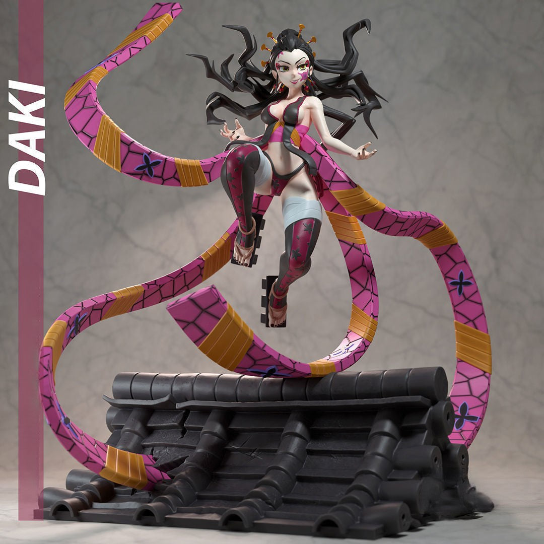 1476 Daki Special Edition - Kimetsu no Yaiba - STL 3D Print Files - 3D Printed Garage Kit ガレージキット Resin Model Scale Figure フィギュア