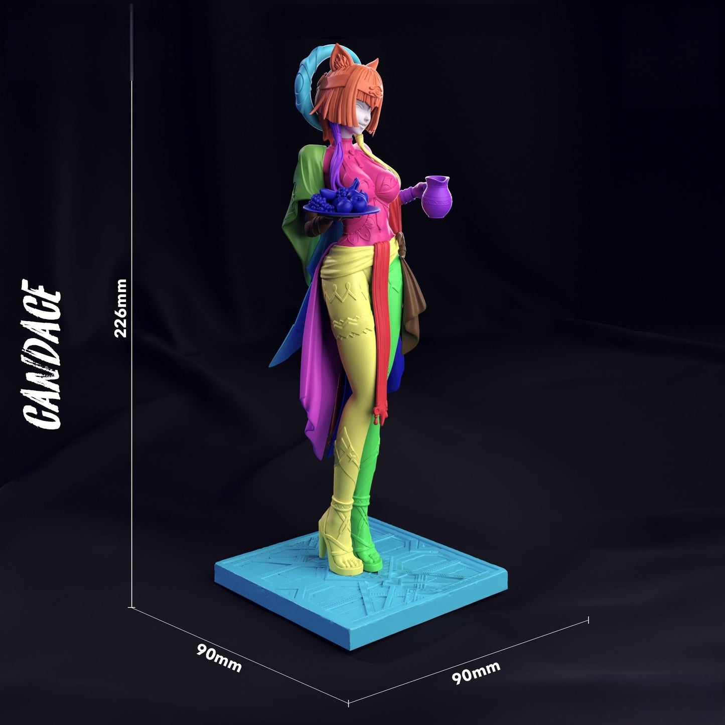 Candace - Genshin Impact - STL 3D Print Files - 3D Printed Garage Kit ガレージキット Resin Model Scale Figure フィギュア