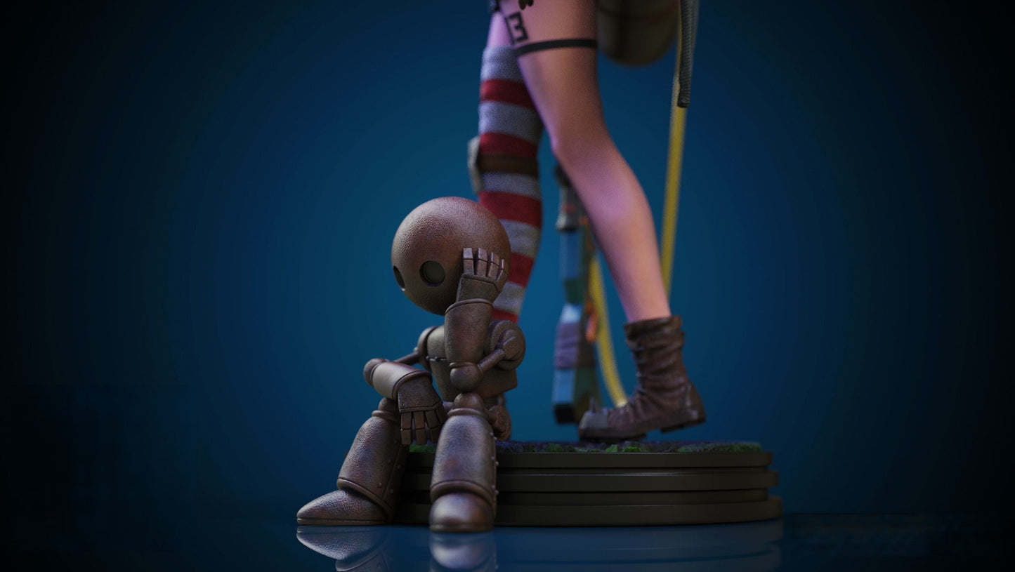 War Girl Special Edition - STL 3D Print Files - 3D Printed Garage Kit ガレージキット Resin Model Scale Figure フィギュア