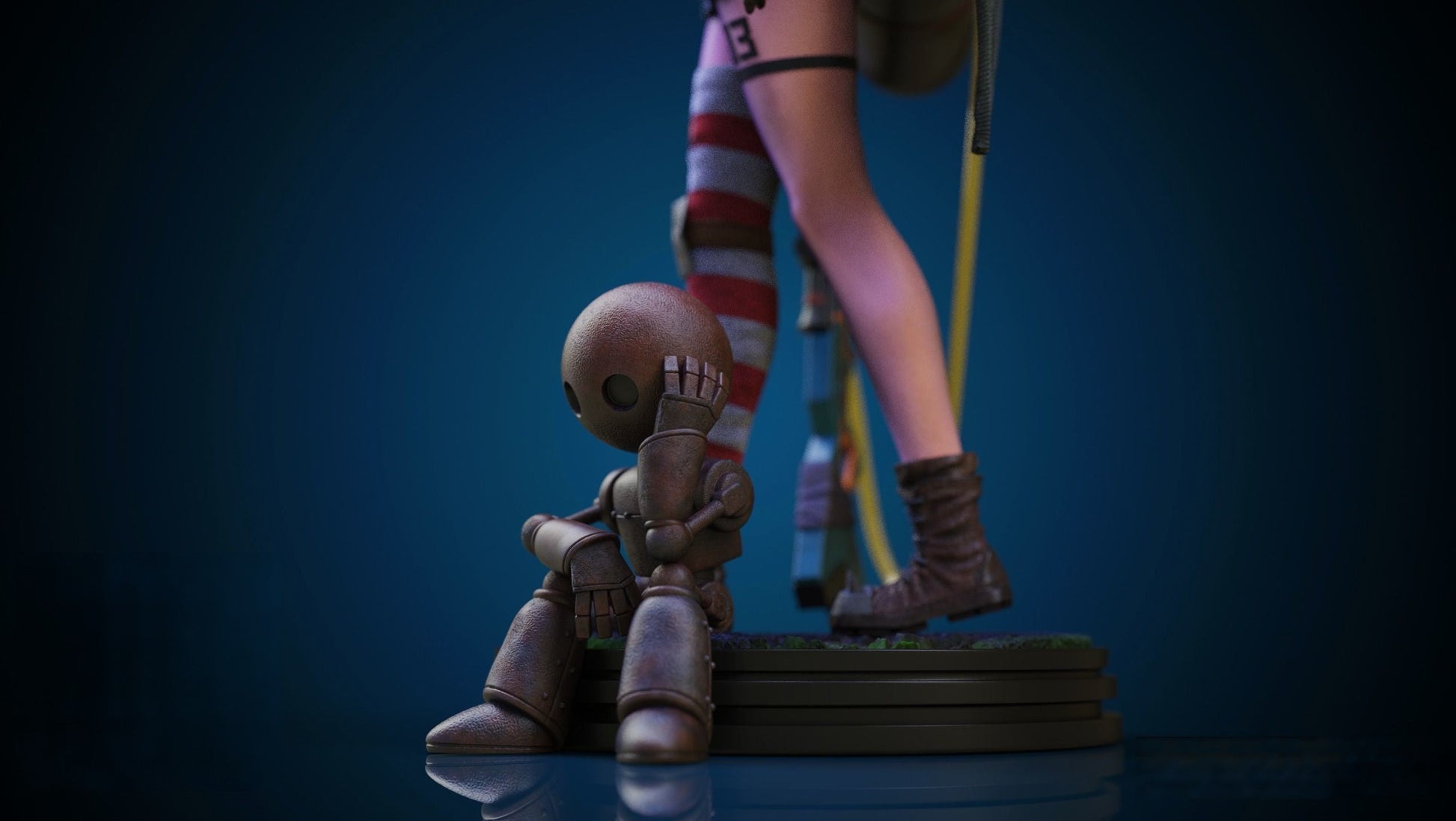 War Girl Special Edition - STL 3D Print Files - 3D Printed Garage Kit ガレージキット Resin Model Scale Figure フィギュア