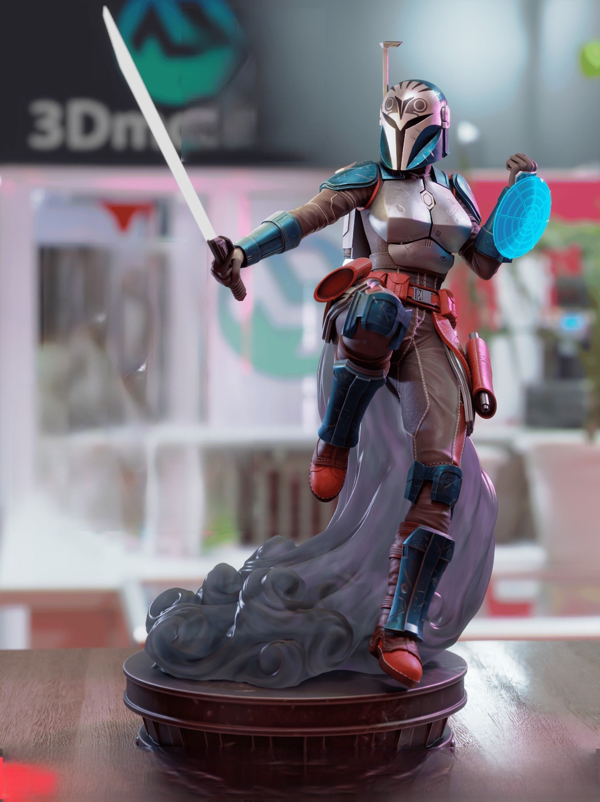 Bo-Katan Kryze Special Edition - Star Wars: The Clone Wars - STL 3D Print Files - 3D Printed Garage Kit ガレージキット Resin Model Scale Figure フィギュア