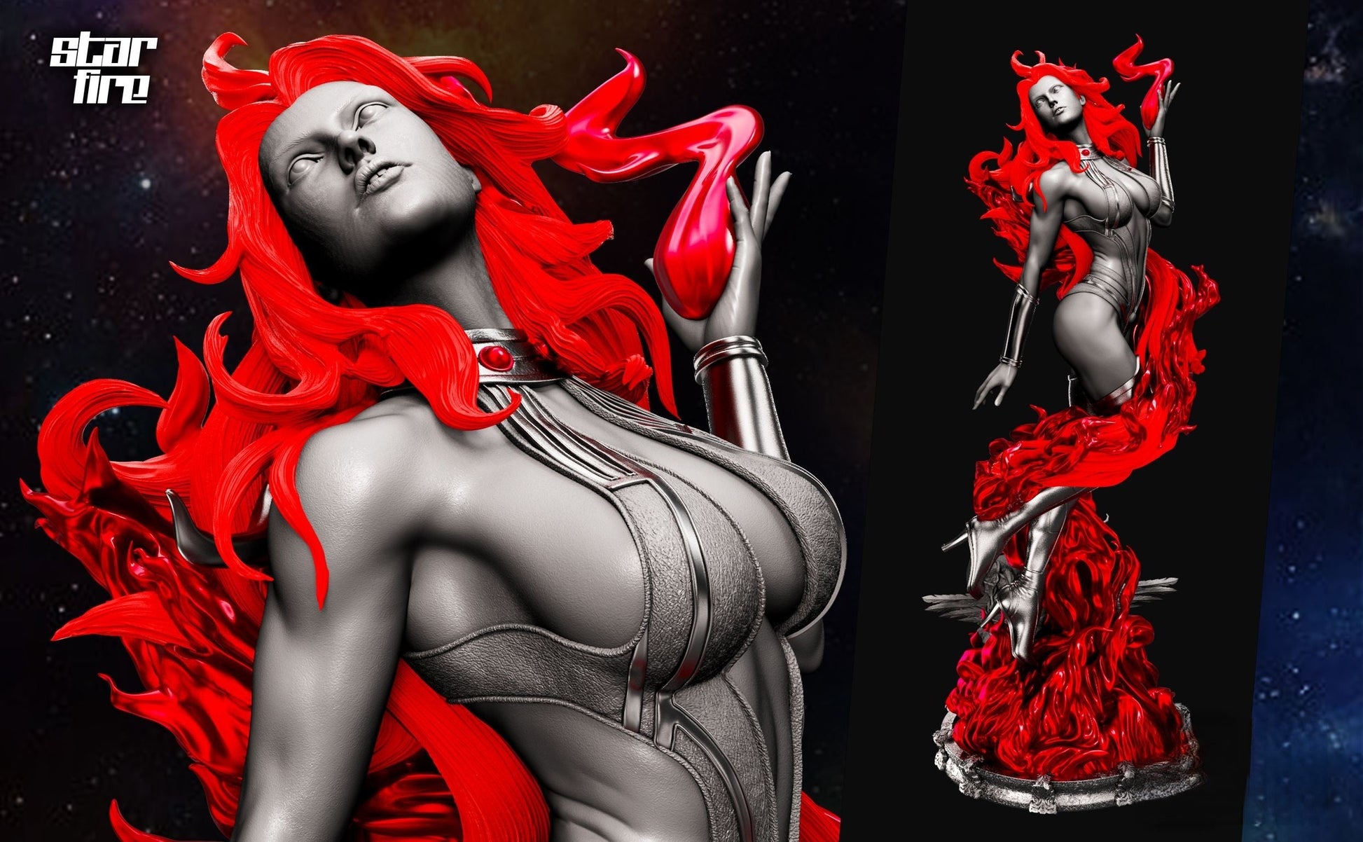 Starfire - STL 3D Print Files - 3D Printed Garage Kit ガレージキット Resin Model Scale Figure フィギュア