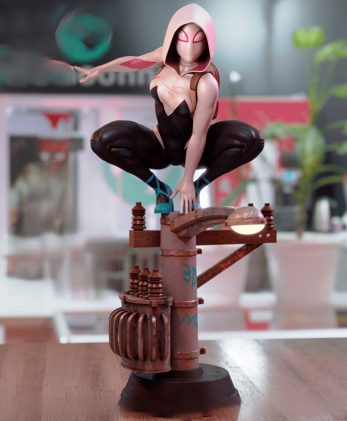 Spider Gwen Special Edition - Venom Gwen - STL 3D Print Files - 3D Printed Garage Kit ガレージキット Resin Model Scale Figure フィギュア