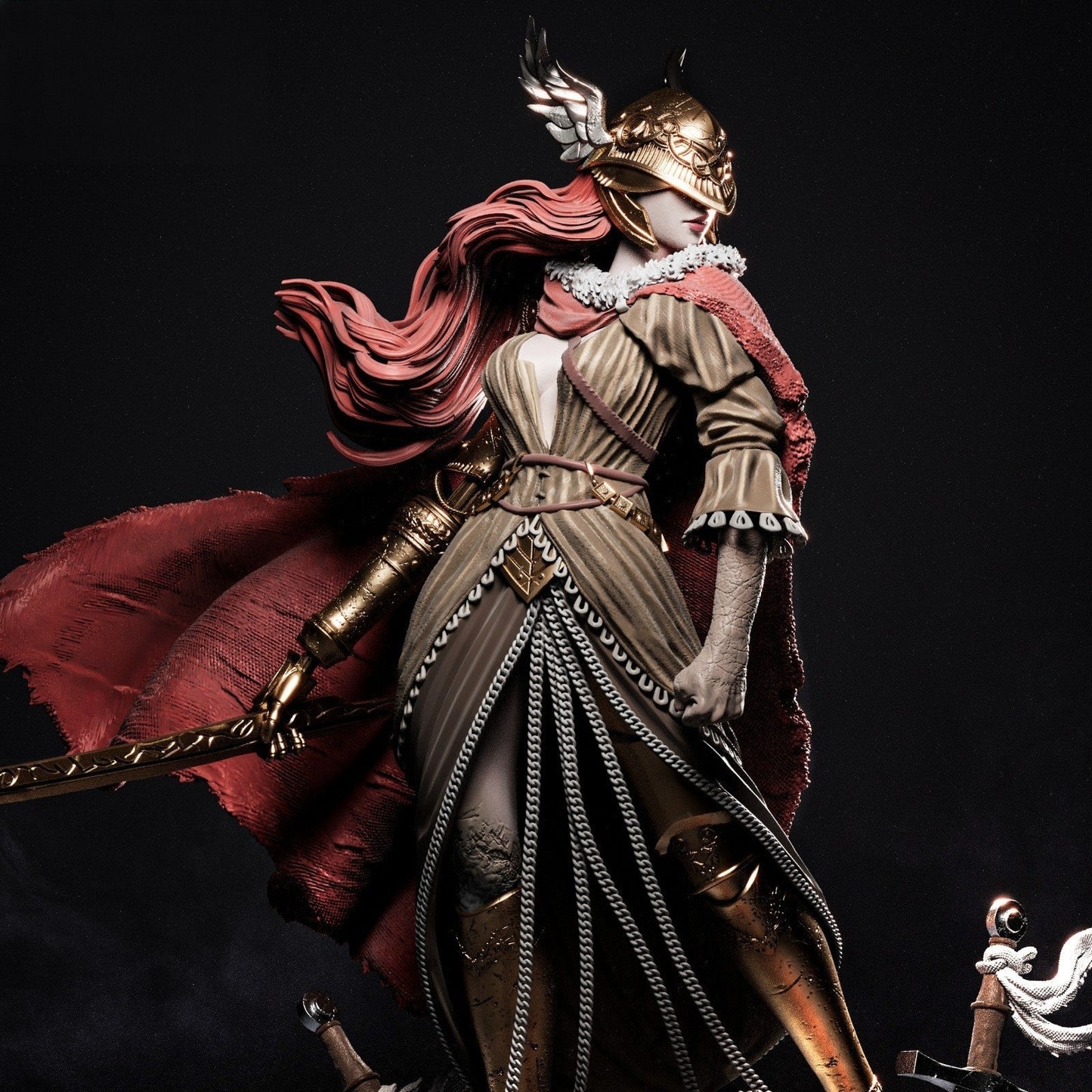 1418 Malenia - Elden Ring - STL 3D Print Files - 3D Printed Garage Kit ガレージキット Resin Model Scale Figure フィギュア