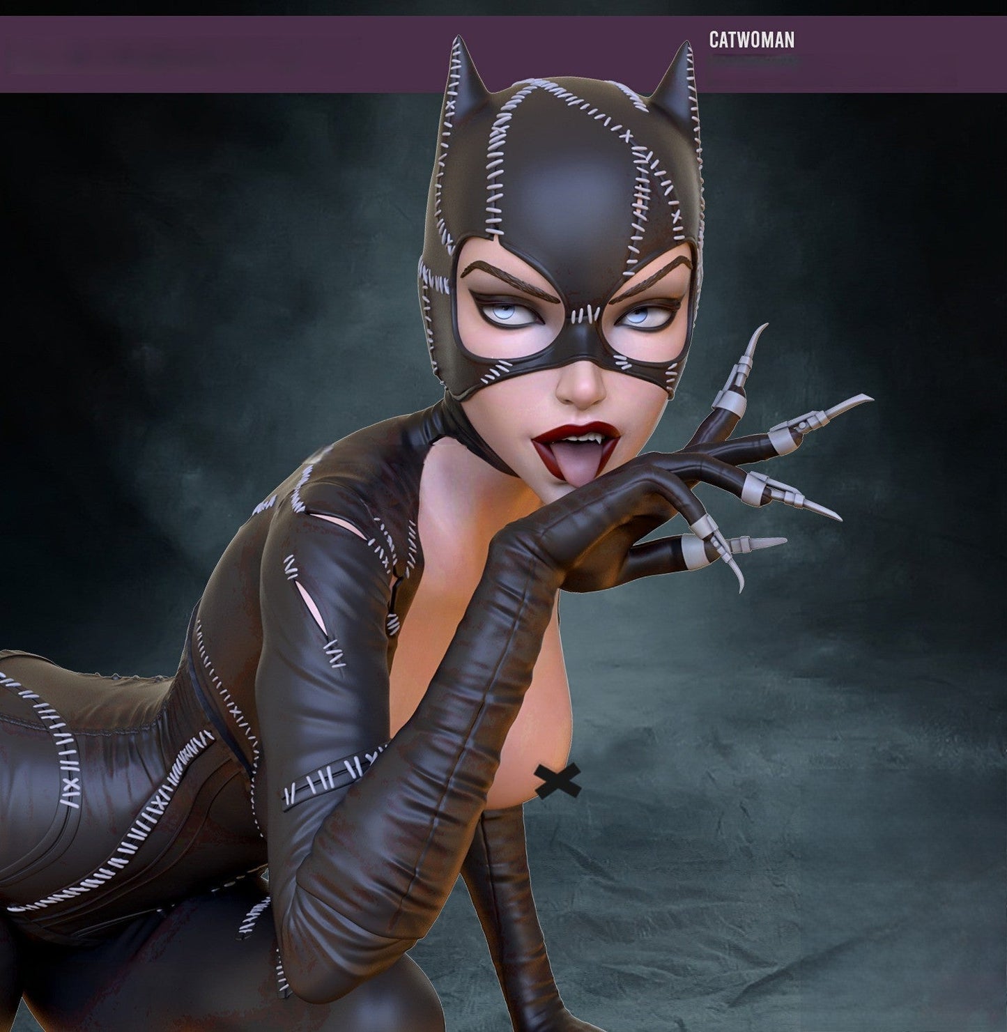 Catwoman Special Edition and Batman - DC Comics 1/8 Scale - 3D Printed Garage Kit ガレージキット Resin Model Scale Figure フィギュア