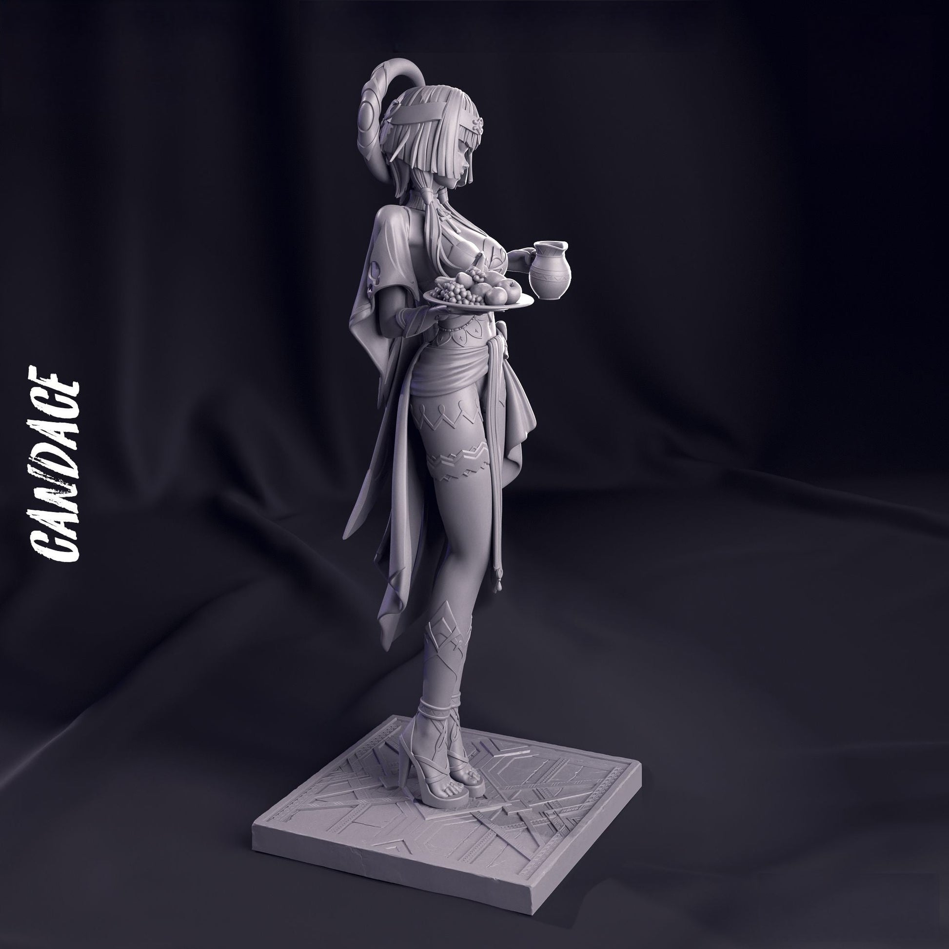 Candace - Genshin Impact - STL 3D Print Files - 3D Printed Garage Kit ガレージキット Resin Model Scale Figure フィギュア