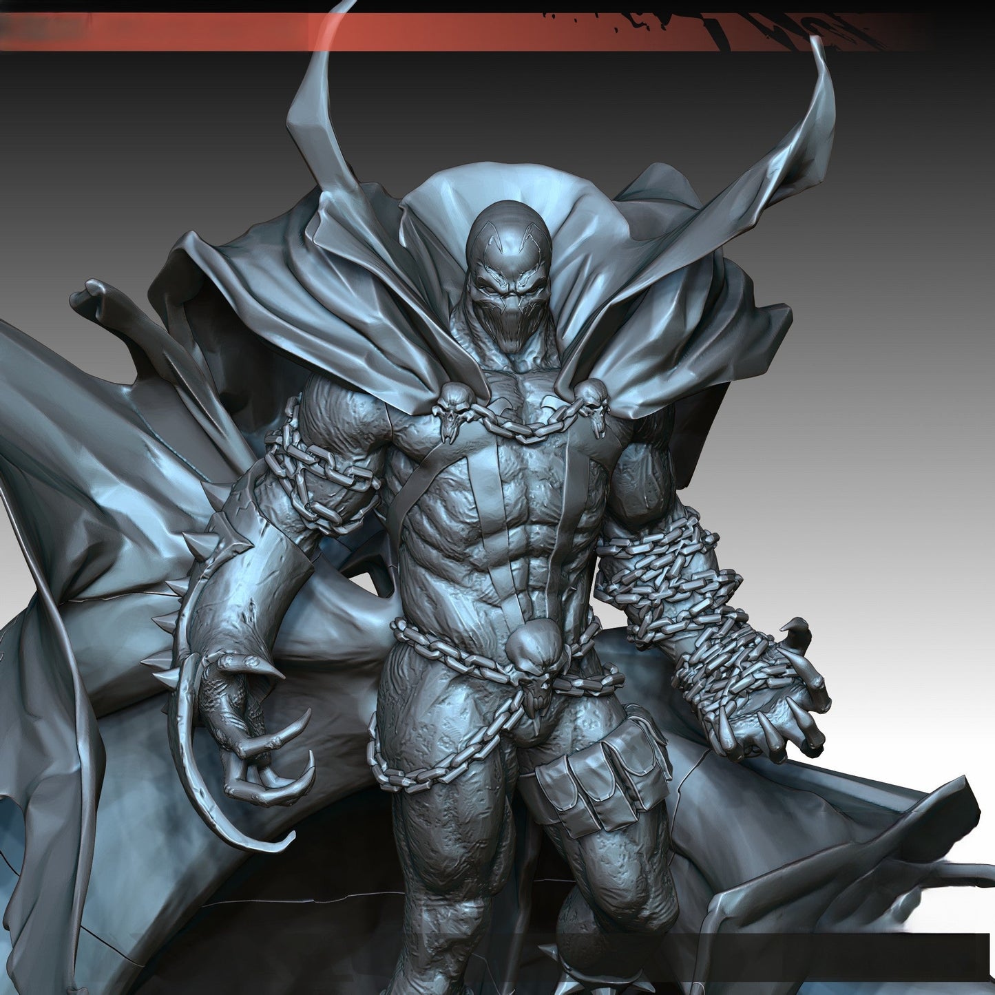1358 Spawn - Al Simmons - STL 3D Print Files - 3D Printed Garage Kit ガレージキット Resin Model Scale Figure フィギュア