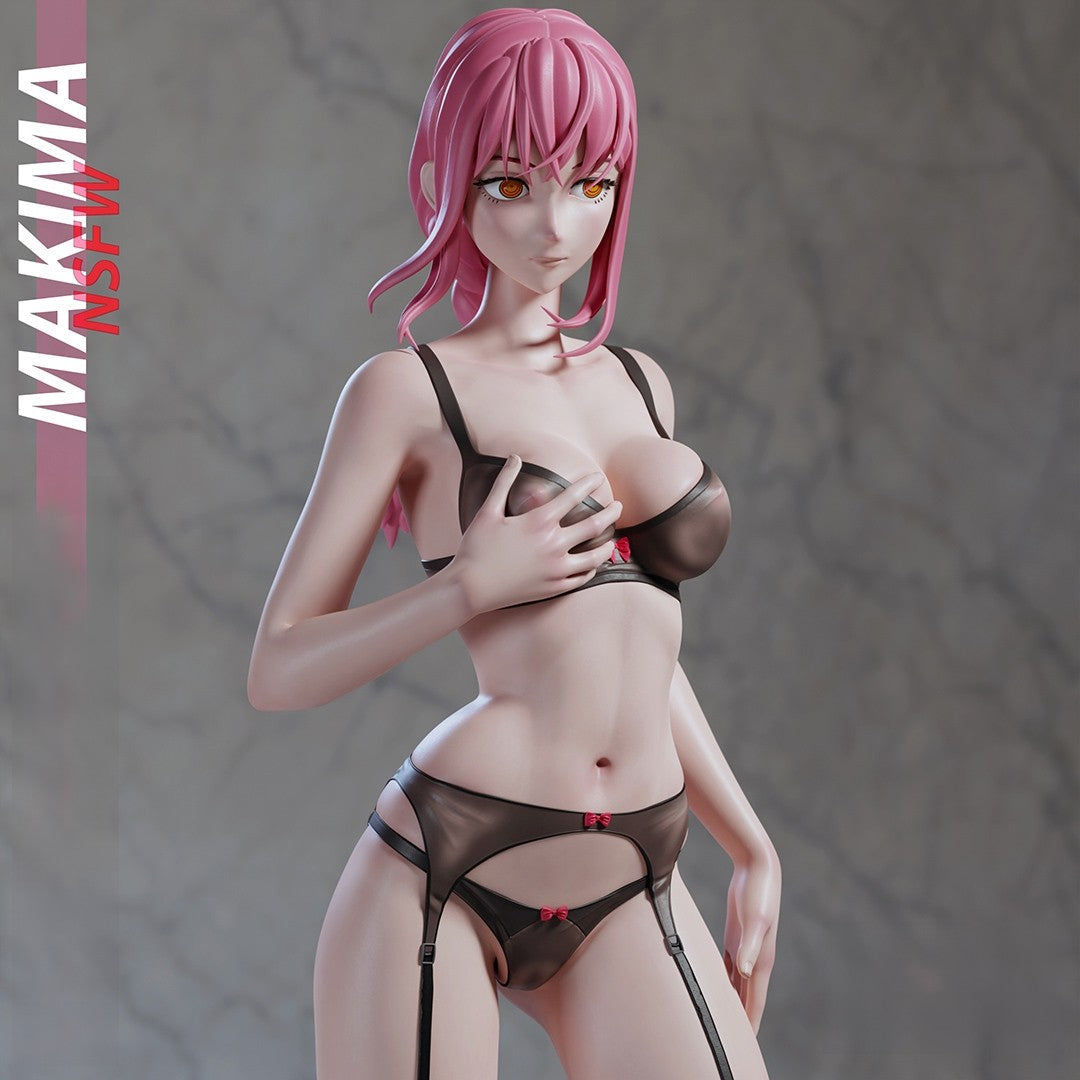 Makima Special Edition - Chainsaw Man - STL 3D Print Files - 3D Printed Garage Kit ガレージキット Resin Model Scale Figure フィギュア