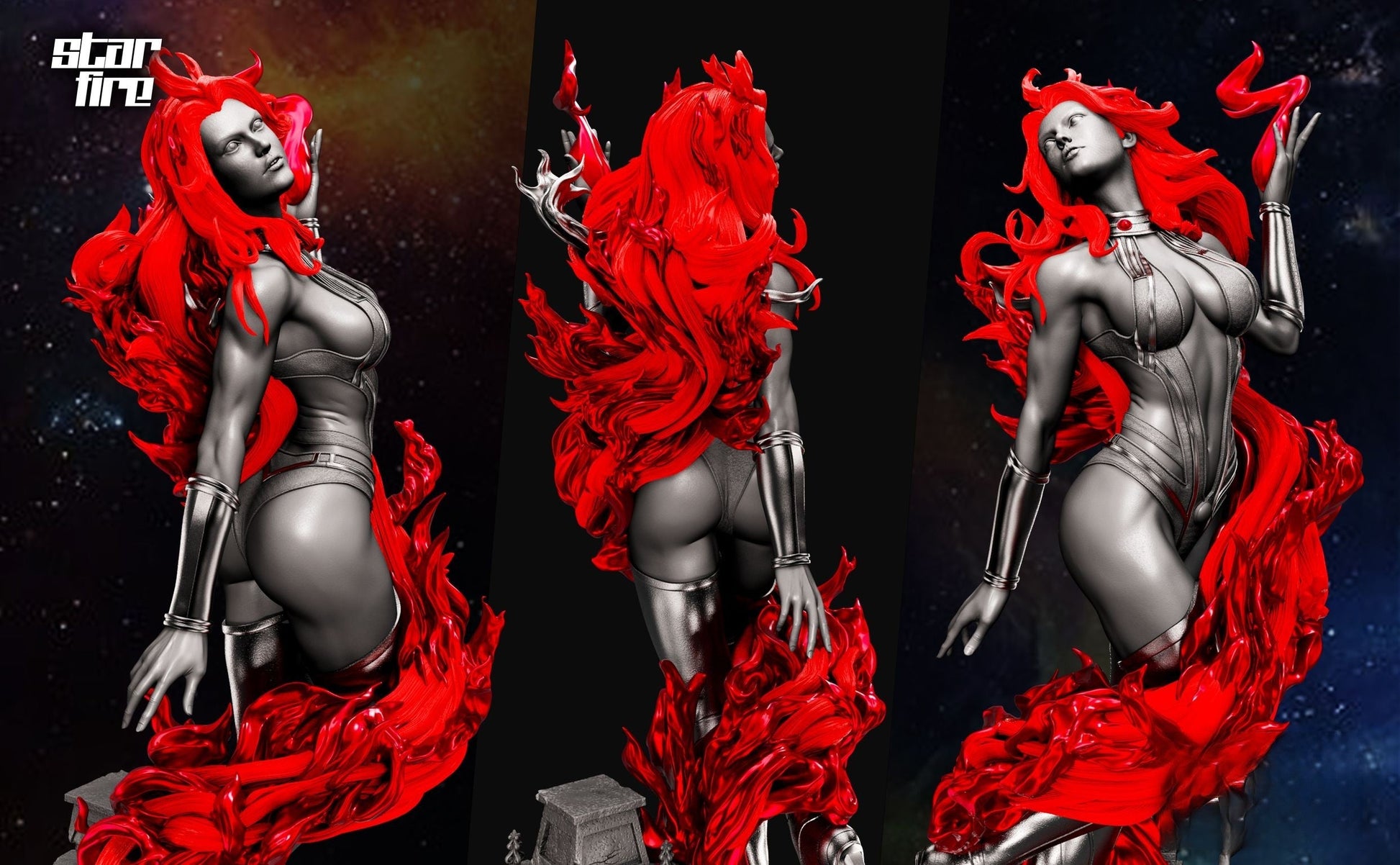 Starfire - STL 3D Print Files - 3D Printed Garage Kit ガレージキット Resin Model Scale Figure フィギュア