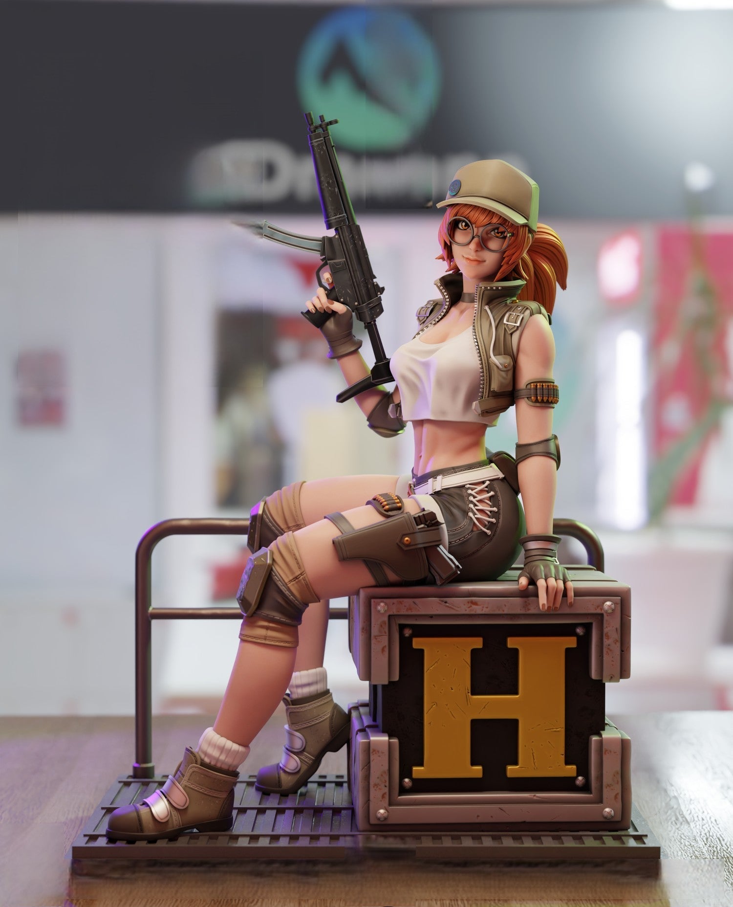 Fio Special Edition - Metal Slug - STL 3D Print Files - 3D Printed Garage Kit ガレージキット Resin Model Scale Figure フィギュア
