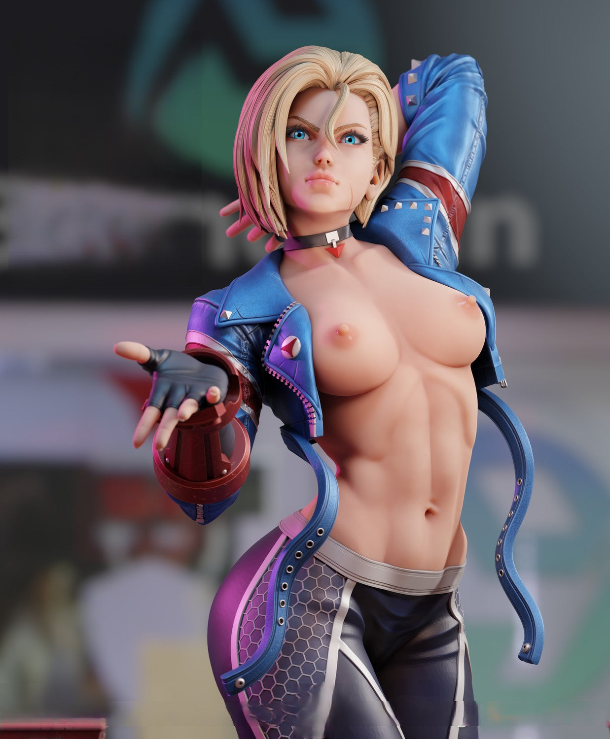 1406 Cammy Special Edition - Street Fighter - STL 3D Print Files - 3D Printed Garage Kit ガレージキット Resin Model Scale Figure フィギュア