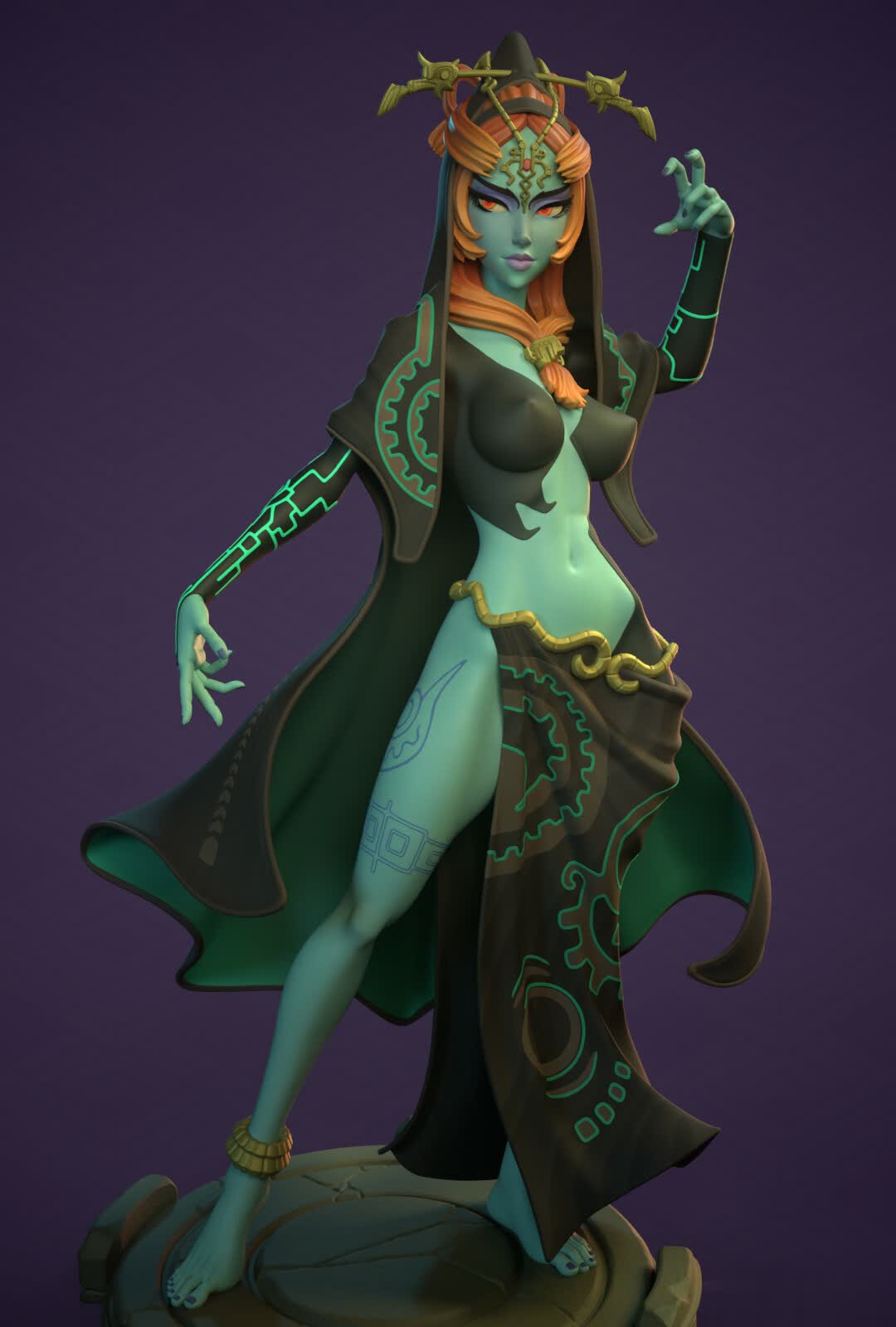 True Midna Special Edition - The Legend of Zelda - STL 3D Print Files - 3D Printed Garage Kit ガレージキット Resin Model Scale Figure フィギュア
