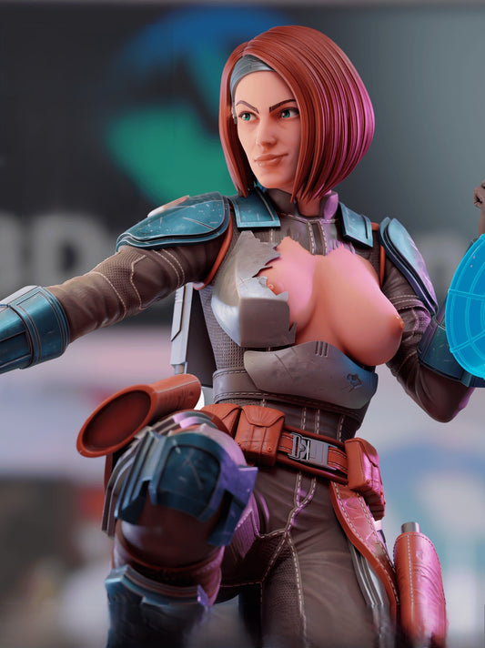 Bo-Katan Kryze Special Edition - Star Wars: The Clone Wars - STL 3D Print Files - 3D Printed Garage Kit ガレージキット Resin Model Scale Figure フィギュア
