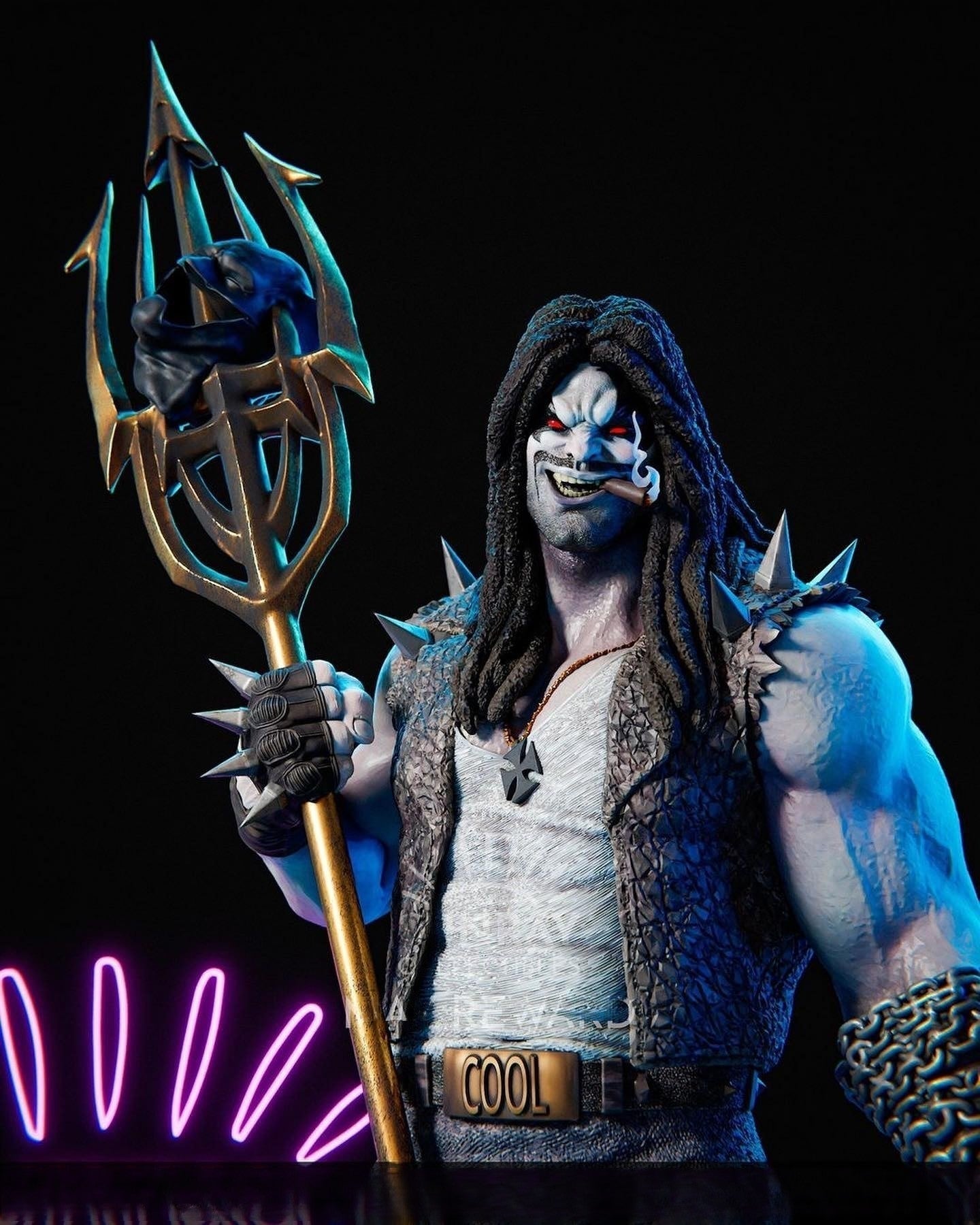 1419 Lobo - DC Comics - STL 3D Print Files - 3D Printed Garage Kit ガレージキット Resin Model Scale Figure フィギュア