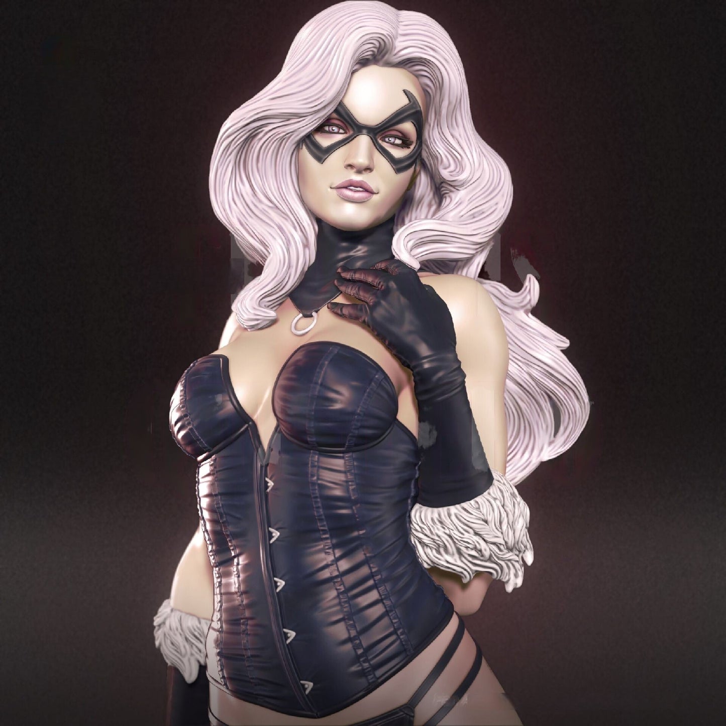 Black Cat Special Edition - Spider Man - STL 3D Print Files - 3D Printed Garage Kit ガレージキット Resin Model Scale Figure フィギュア