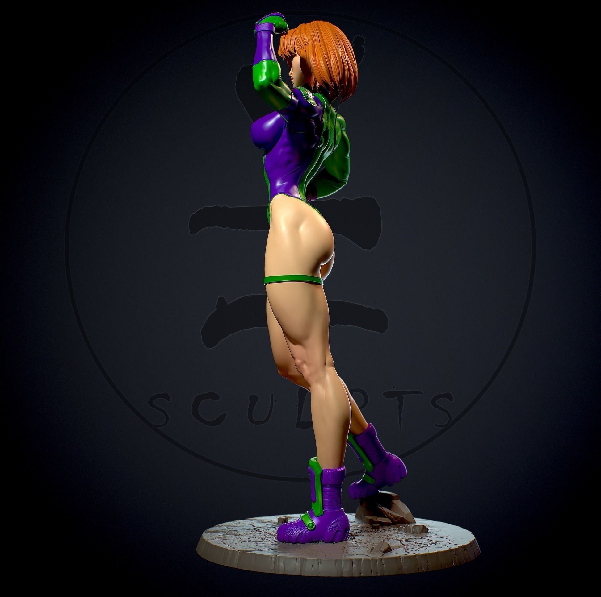 Caitlin Fairchild Special Edition - DC Comics - STL 3D Print Files - 3D Printed Garage Kit ガレージキット Resin Model Scale Figure フィギュア
