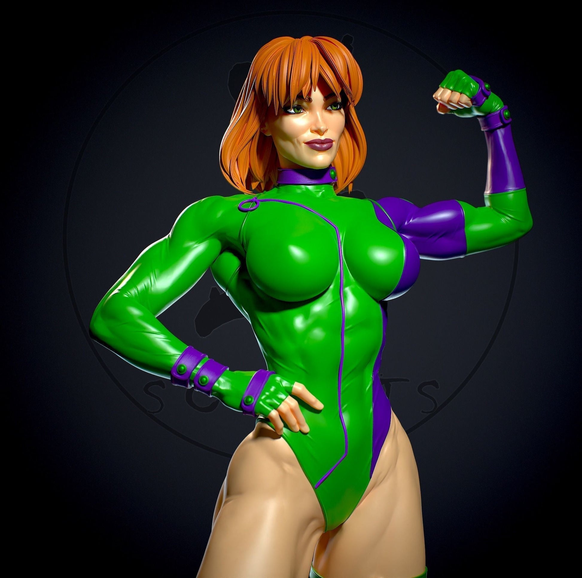Caitlin Fairchild Special Edition - DC Comics - STL 3D Print Files - 3D Printed Garage Kit ガレージキット Resin Model Scale Figure フィギュア
