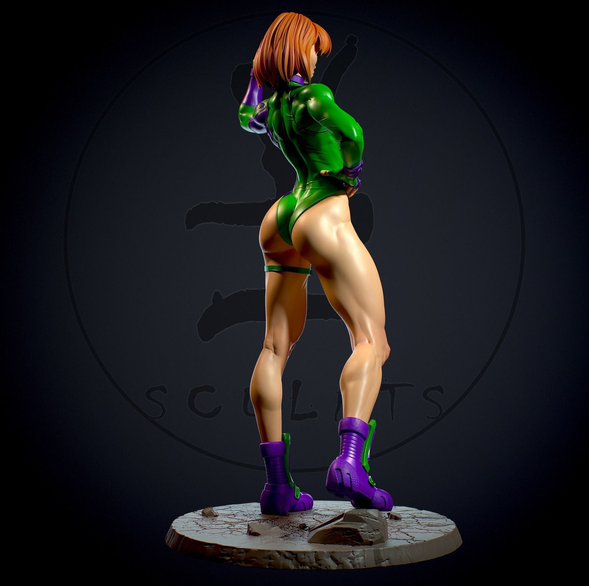 Caitlin Fairchild Special Edition - DC Comics - STL 3D Print Files - 3D Printed Garage Kit ガレージキット Resin Model Scale Figure フィギュア