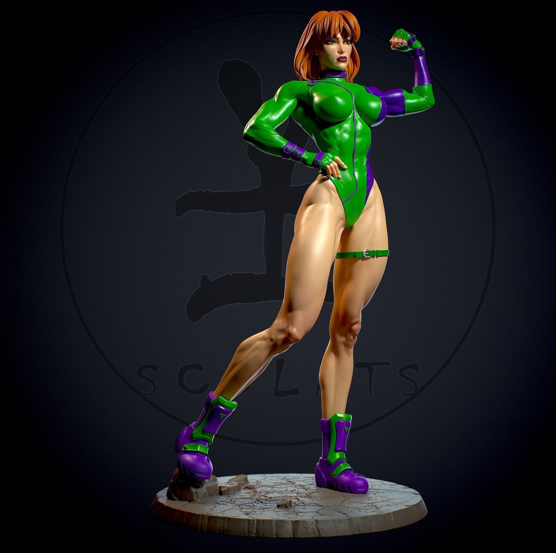Caitlin Fairchild Special Edition - DC Comics - STL 3D Print Files - 3D Printed Garage Kit ガレージキット Resin Model Scale Figure フィギュア