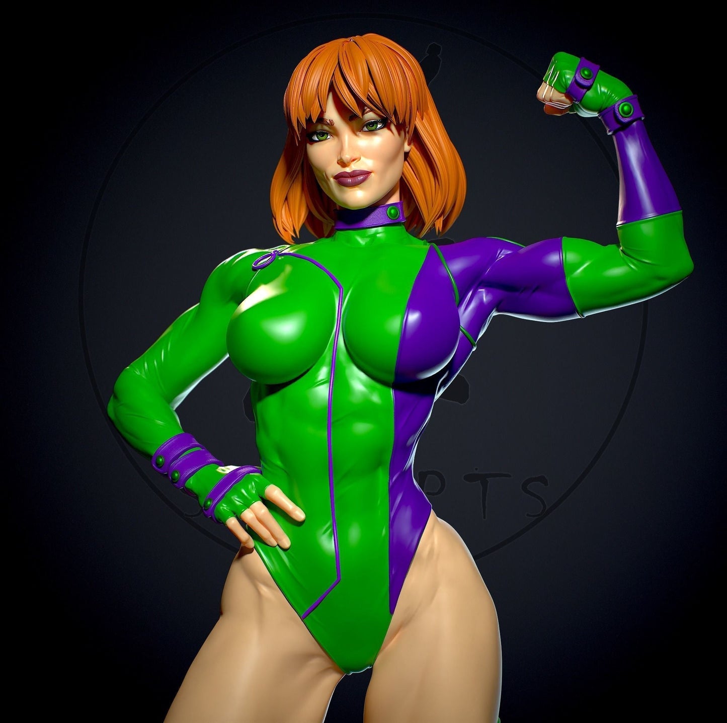 Caitlin Fairchild Special Edition - DC Comics - STL 3D Print Files - 3D Printed Garage Kit ガレージキット Resin Model Scale Figure フィギュア