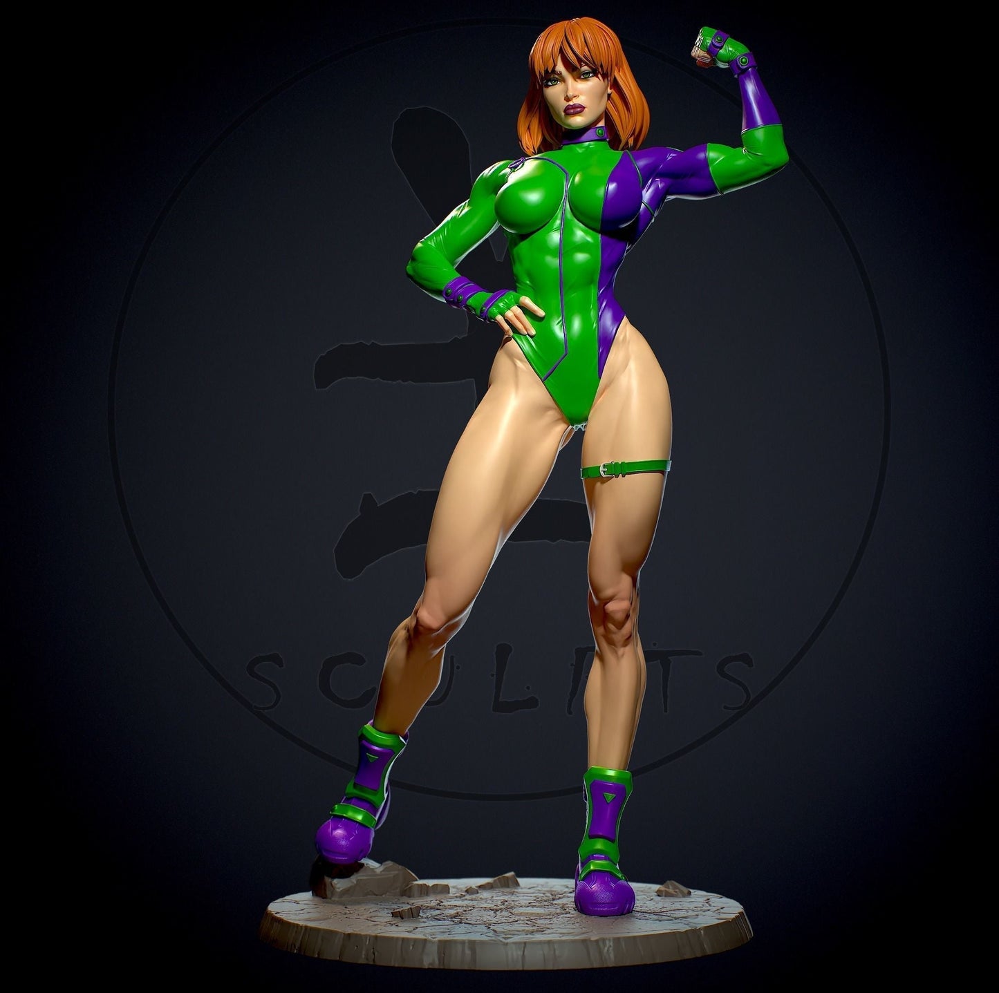 Caitlin Fairchild Special Edition - DC Comics - STL 3D Print Files - 3D Printed Garage Kit ガレージキット Resin Model Scale Figure フィギュア