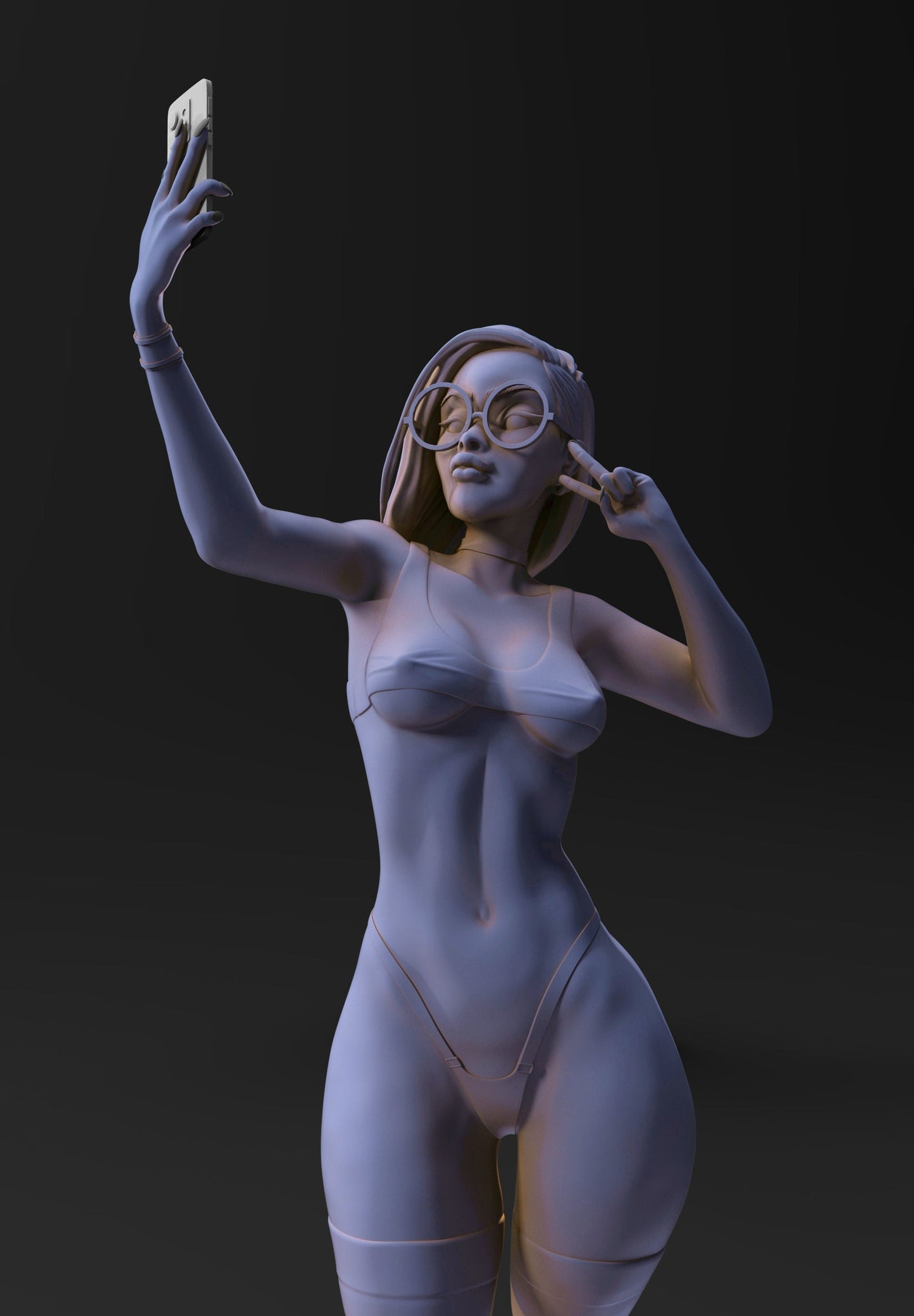 Candy and Queen Special Edition - STL 3D Print Files - 3D Printed Garage Kit ガレージキット Resin Model Scale Figure フィギュア