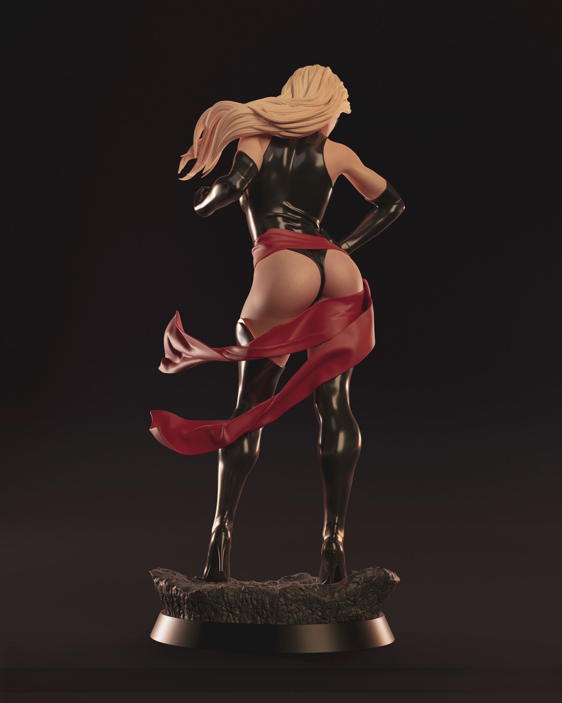 Ms. Marvel Special Edition - Carol Denvers - STL 3D Print Files - 3D Printed Garage Kit ガレージキット Resin Model Scale Figure フィギュア