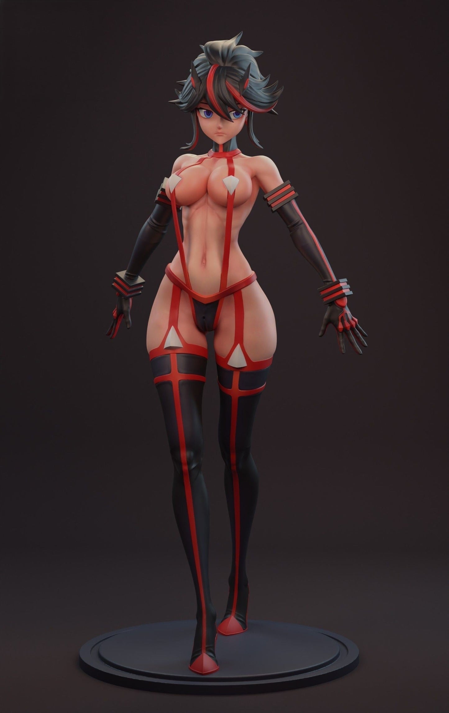 Ryūko Matoi Special Edition - Kill la Kill - STL 3D Print Files - 3D Printed Garage Kit ガレージキット Resin Model Scale Figure フィギュア