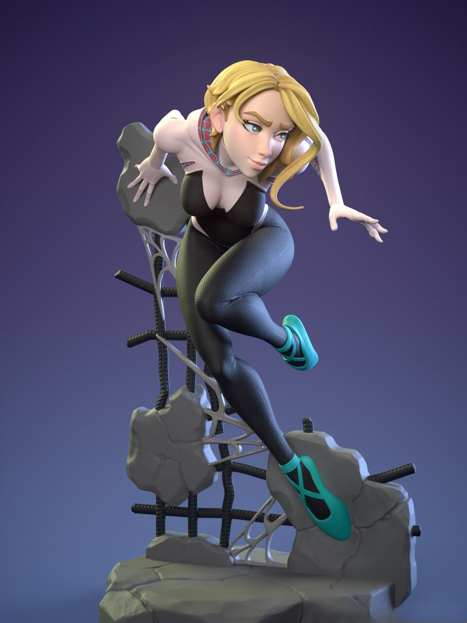1515 Spider Venom Gwen Special Edition - STL 3D Print Files - 3D Printed Garage Kit ガレージキット Resin Model Scale Figure フィギュア