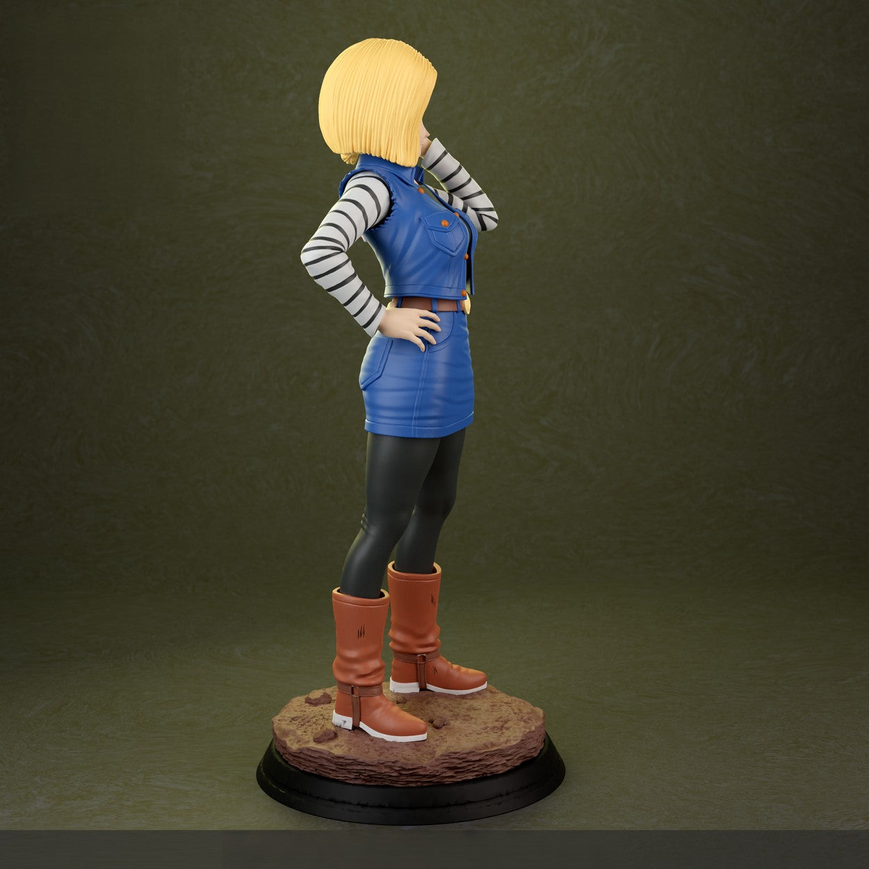 1386 Android 18 Special Edition - Dragon Ball - STL 3D Print Files - 3D Printed Garage Kit ガレージキット Resin Model Scale Figure フィギュア