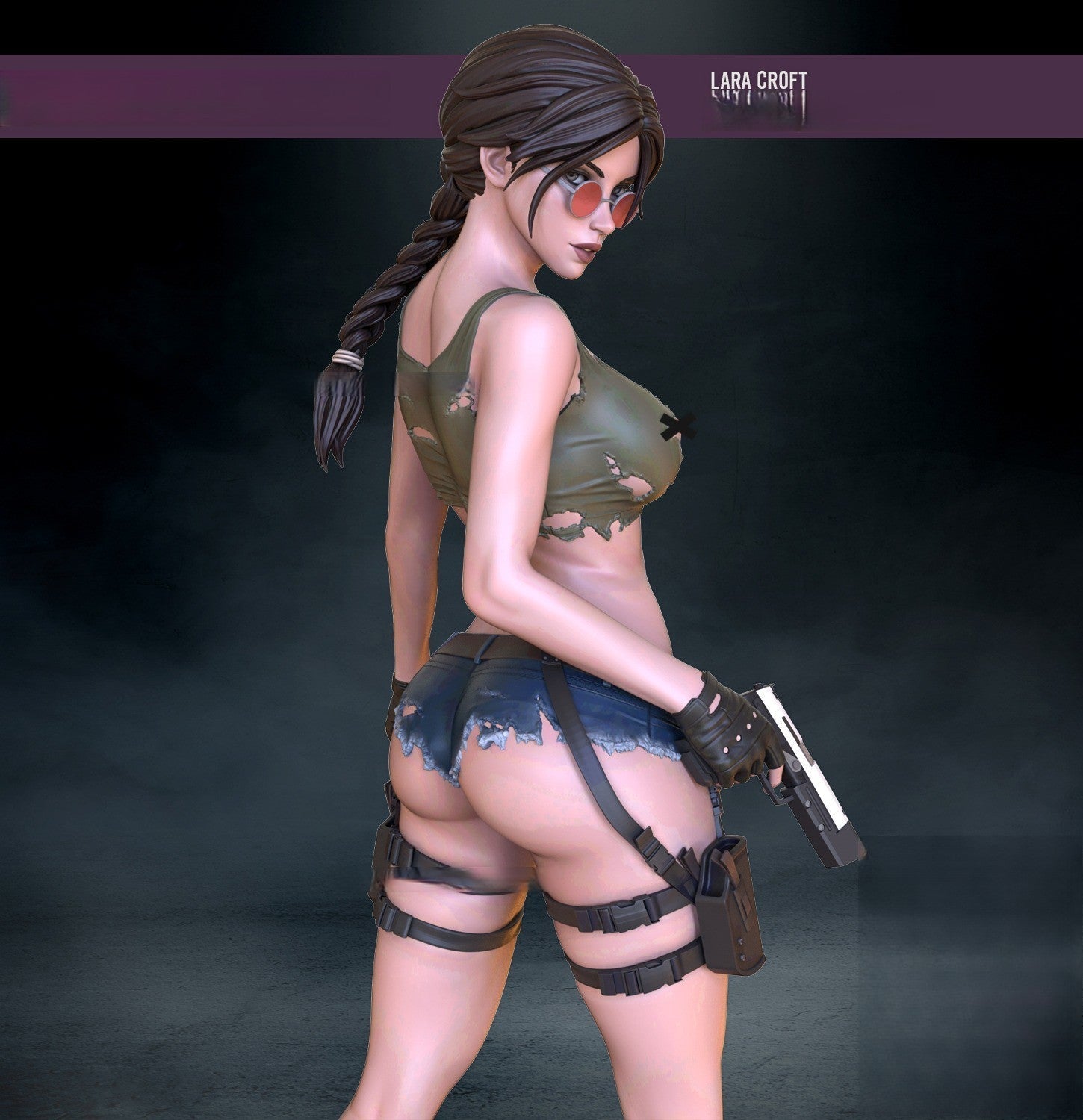 1530 Lara Croft Special Edition - Tomb Raider - STL 3D Print Files - 3D Printed Garage Kit ガレージキット Resin Model Scale Figure フィギュア
